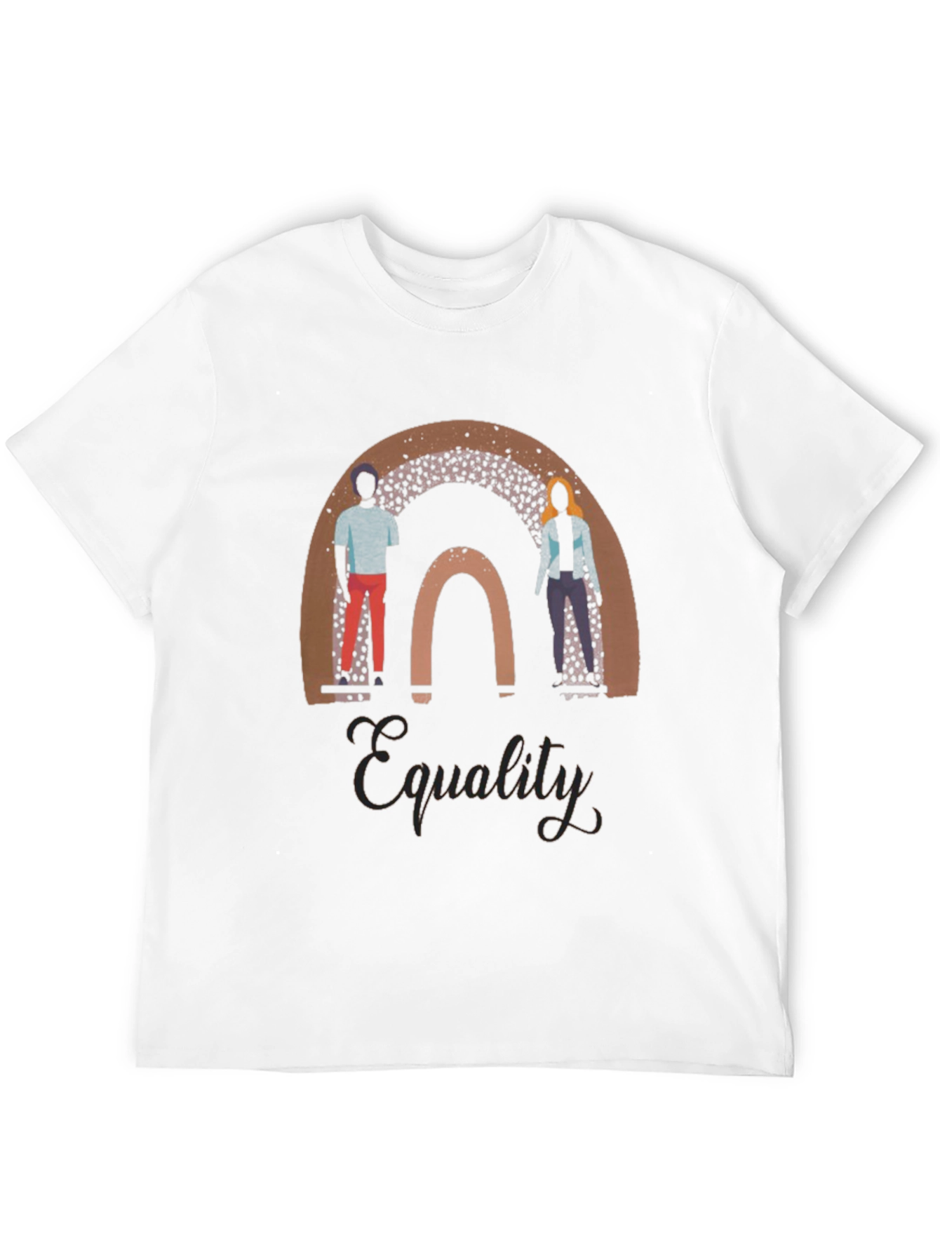 Black Equality Rainbow Graphic Tee - Black view 12