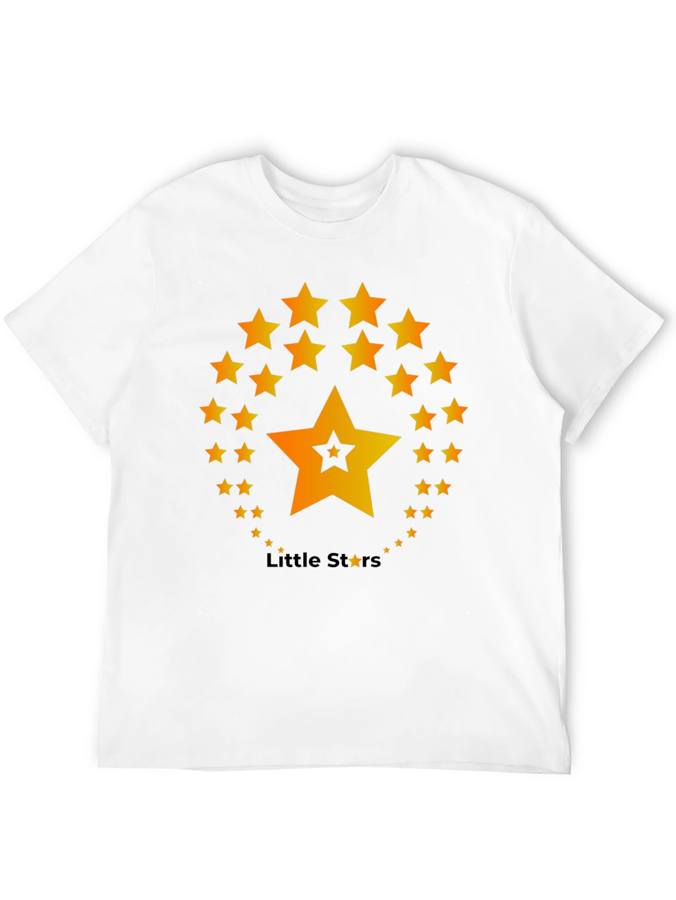 Black Little Stars T-Shirt - Black Cotton Blend view 12