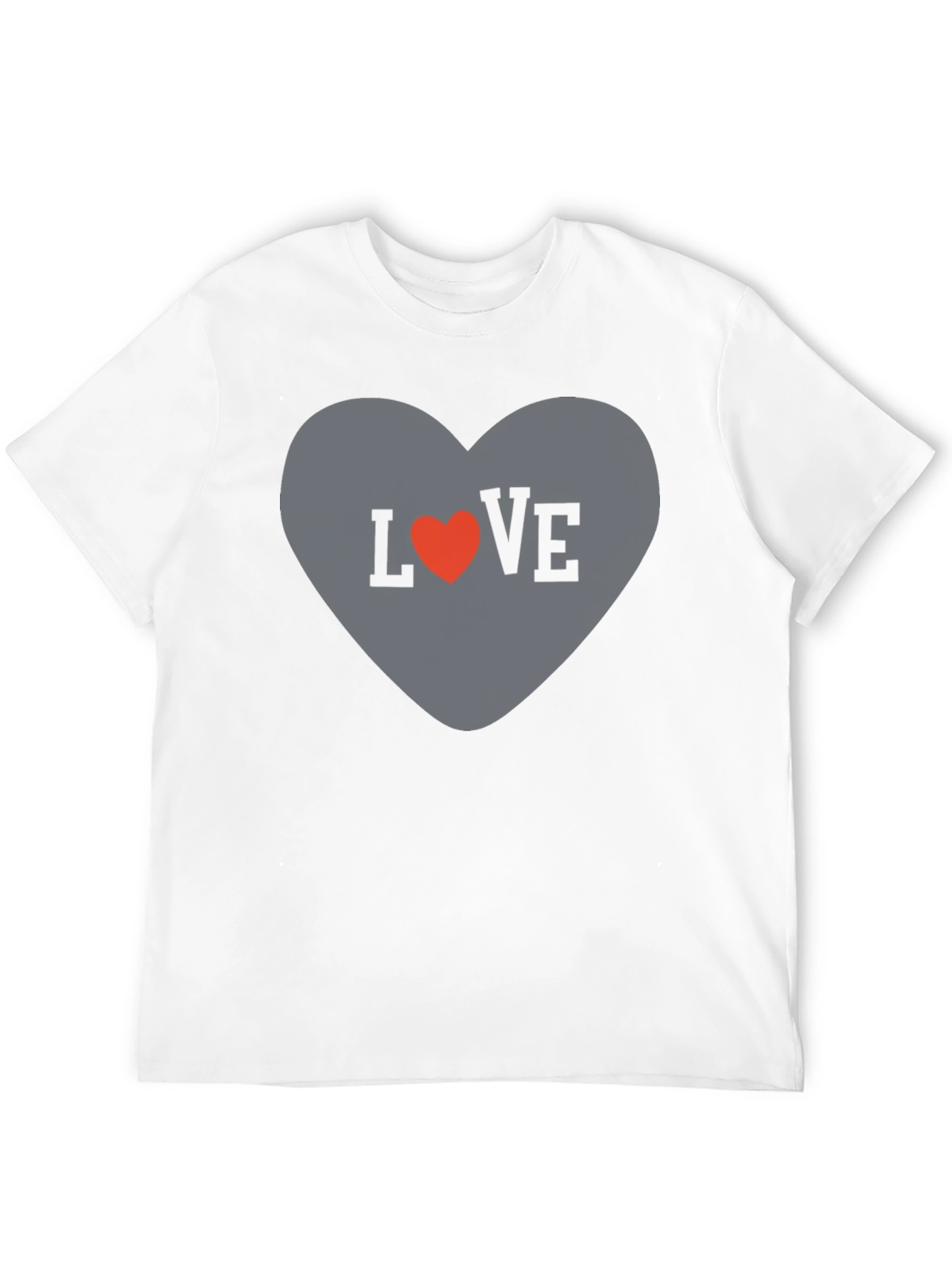 Black Love Heart Graphic Tee - Stylish Casual T-Shirt view 12