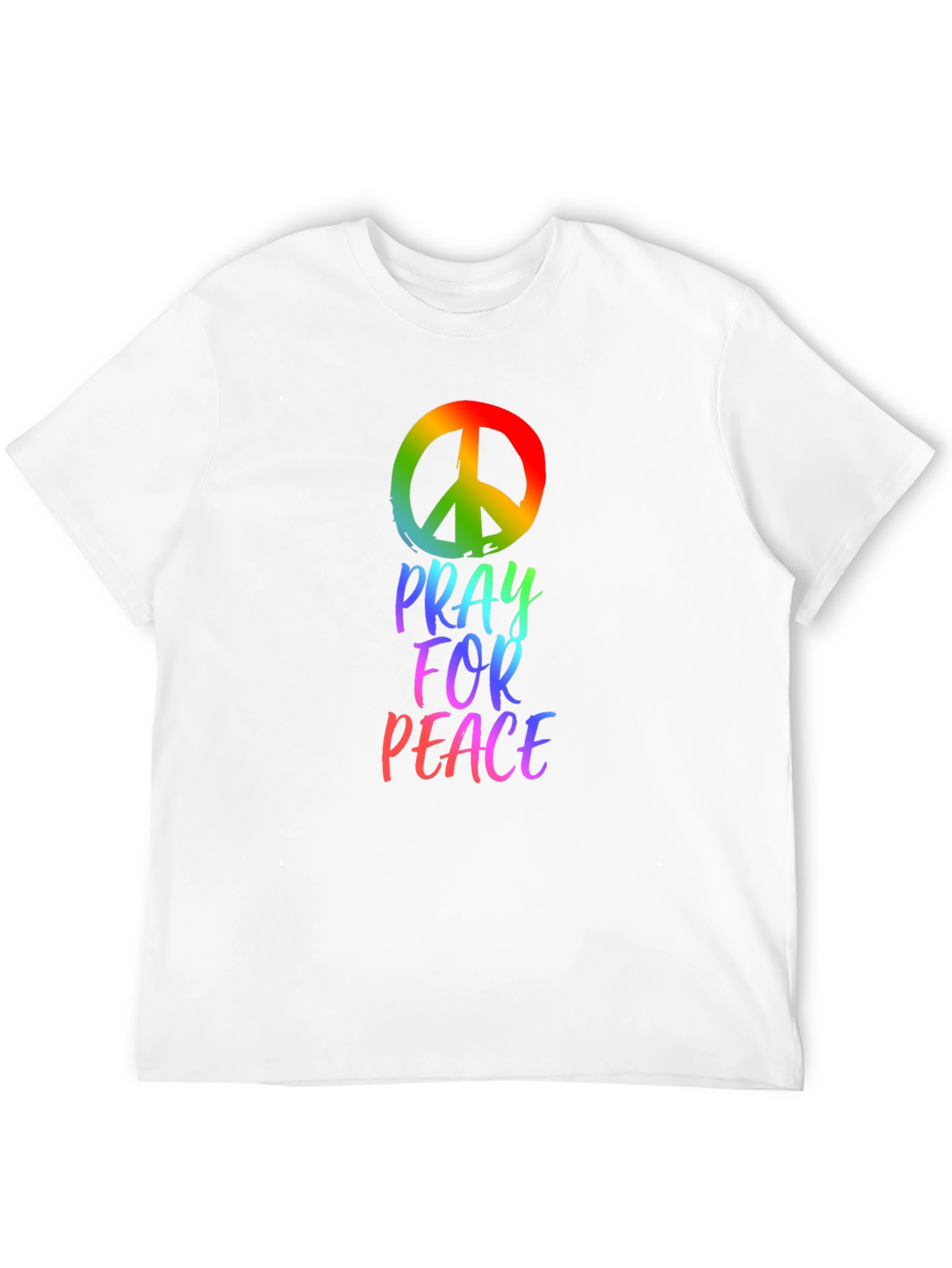 Black Pray for Peace Graphic T-Shirt view 12