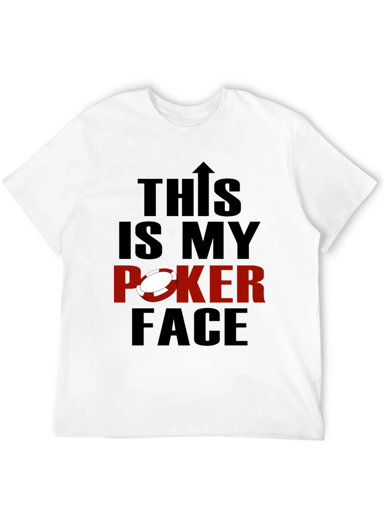 Black This is My Poker Face Graphic Tee - Black view 12