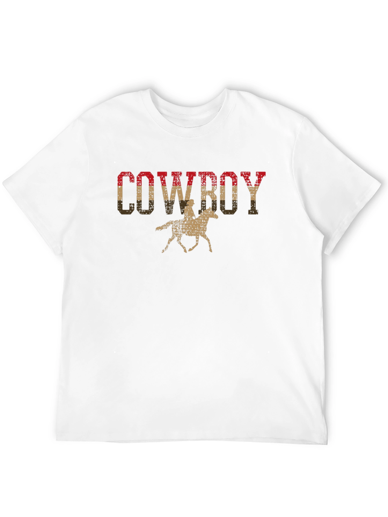Black Vintage Cowboy Graphic Tee - Black view 12