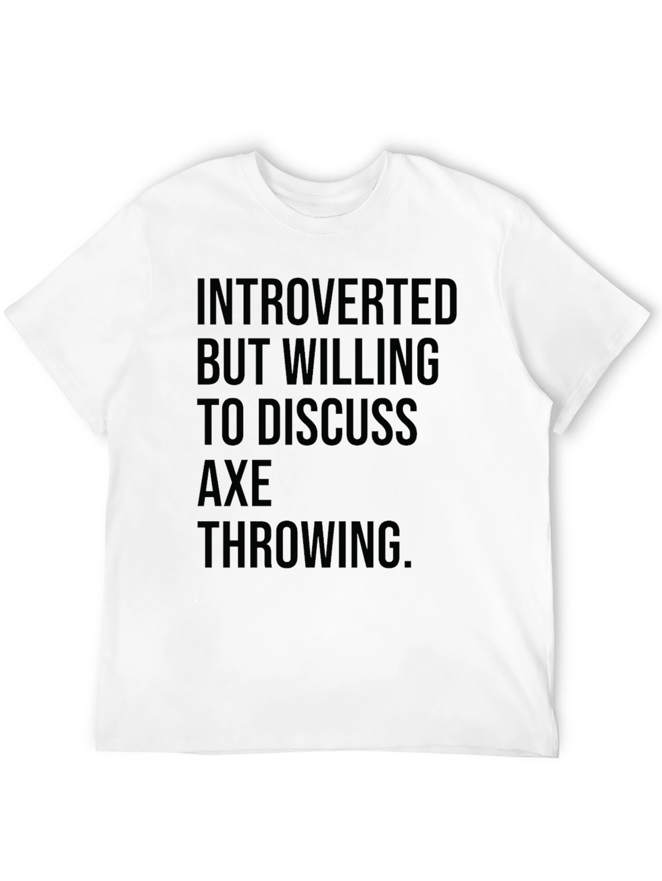 Black Introverted Axe Throwing T-Shirt view 12