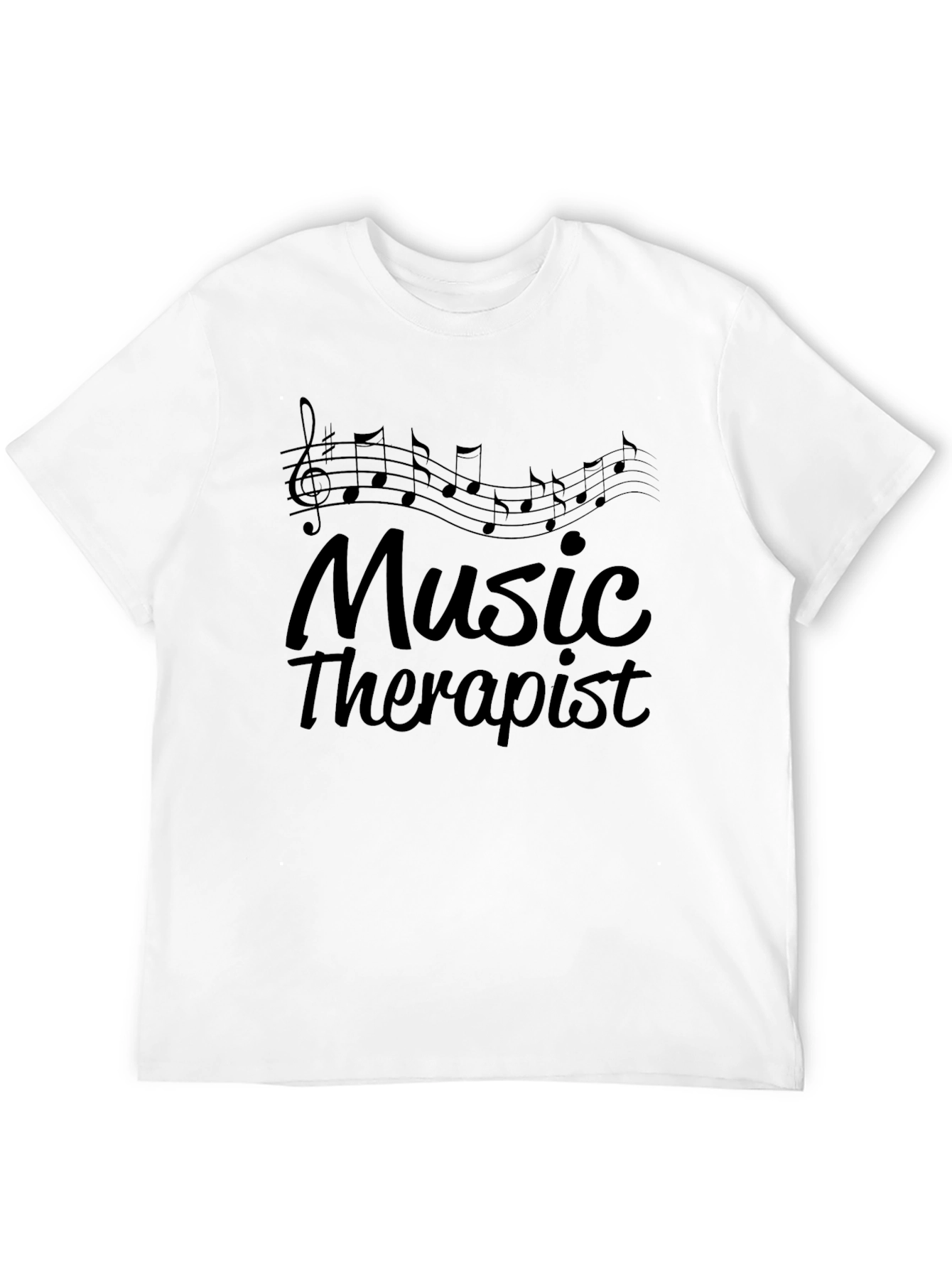 Black Music Therapist T-Shirt - Unique Design view 12