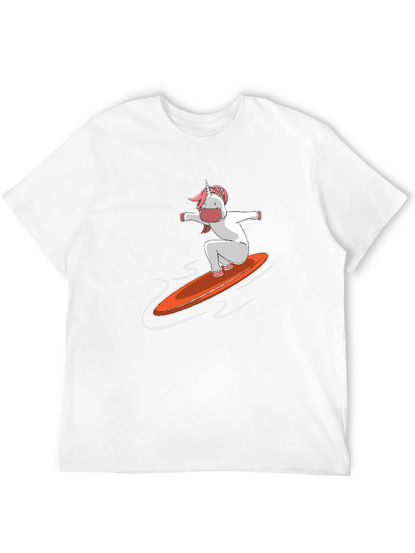 Black Unicorn Surfing T-Shirt - Fun Graphic Tee view 12