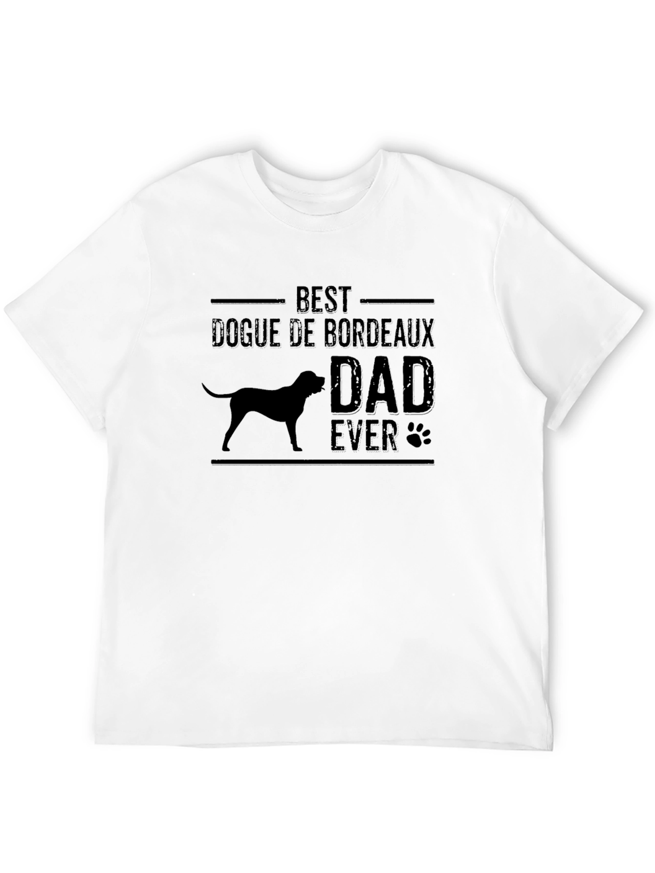Black Best Dogue de Bordeaux Dad Ever T-Shirt view 12