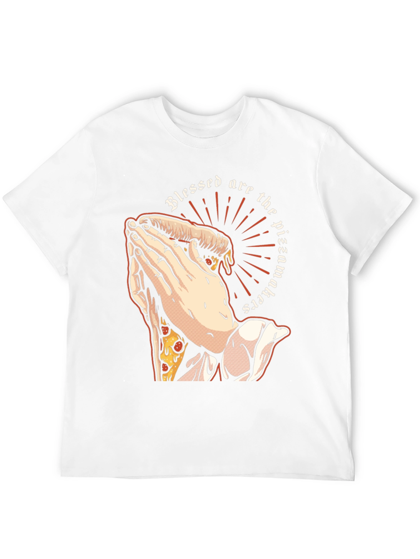 Black Blessed Pizzamakers T-Shirt - Novelty Graphic Tee view 12