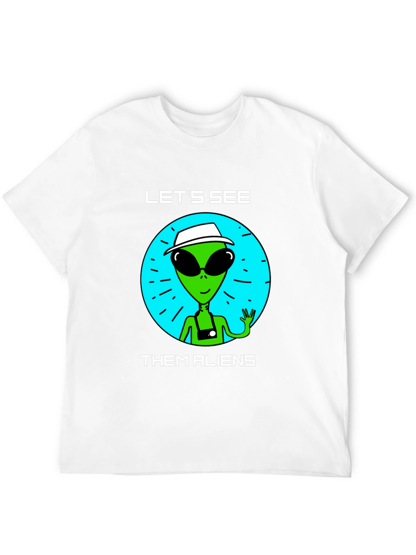 Black Let's See Them Aliens T-Shirt view 12