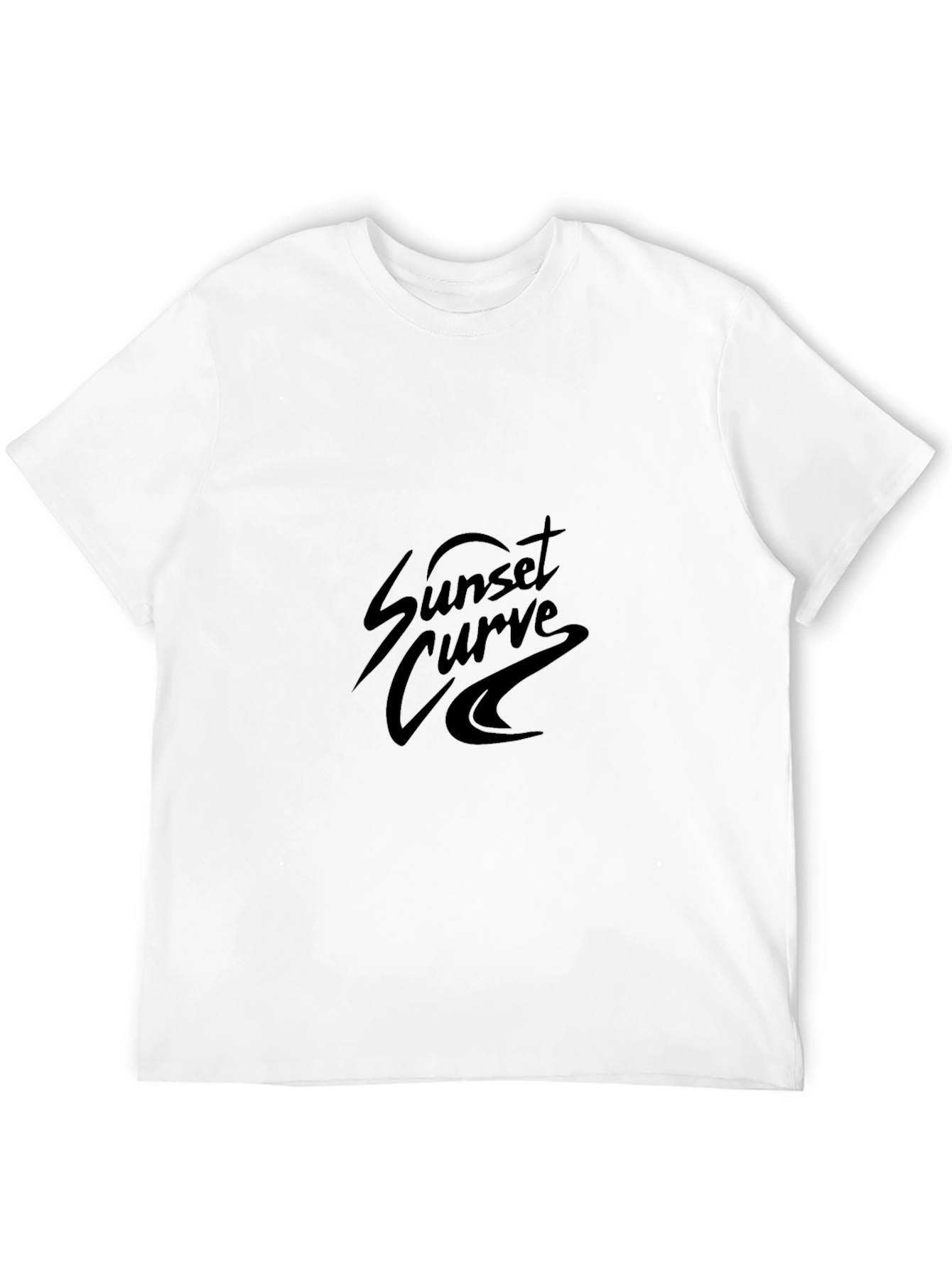 Black Sunset Curve Black T-Shirt view 12