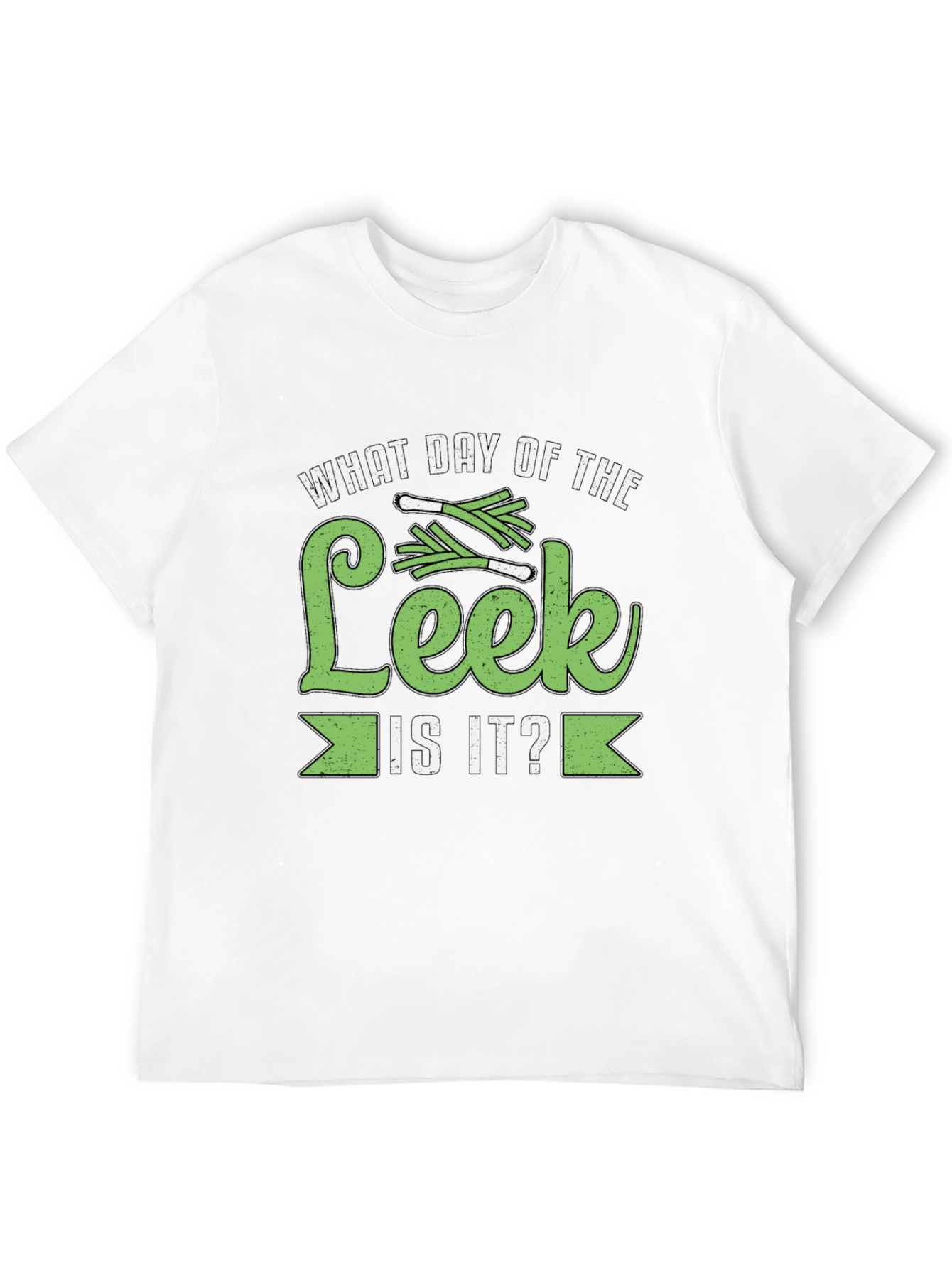 Black What Day of The Leek is It? T-Shirt view 12