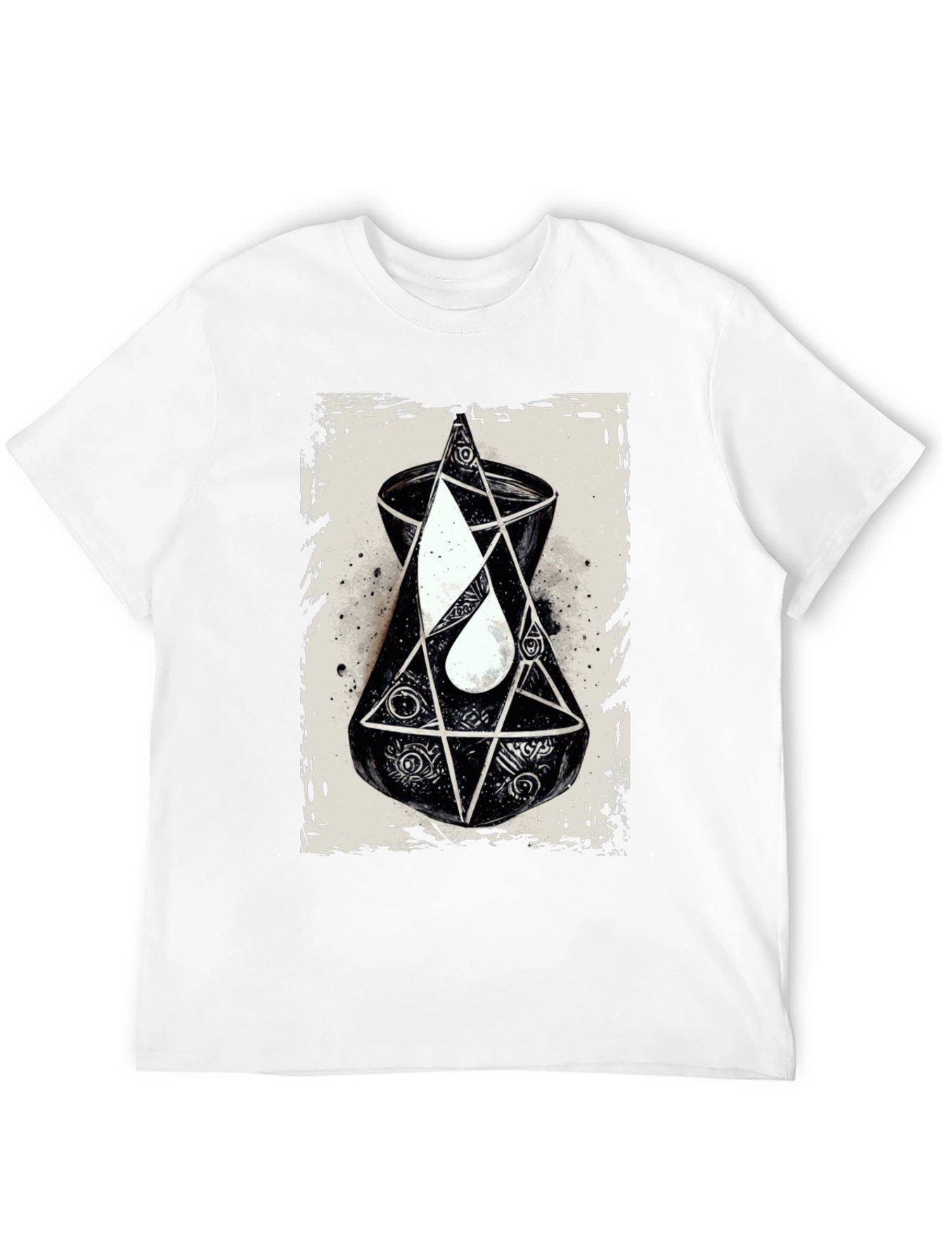 Black Esoteric Graphic Tee - Occult Symbolism T-Shirt view 12