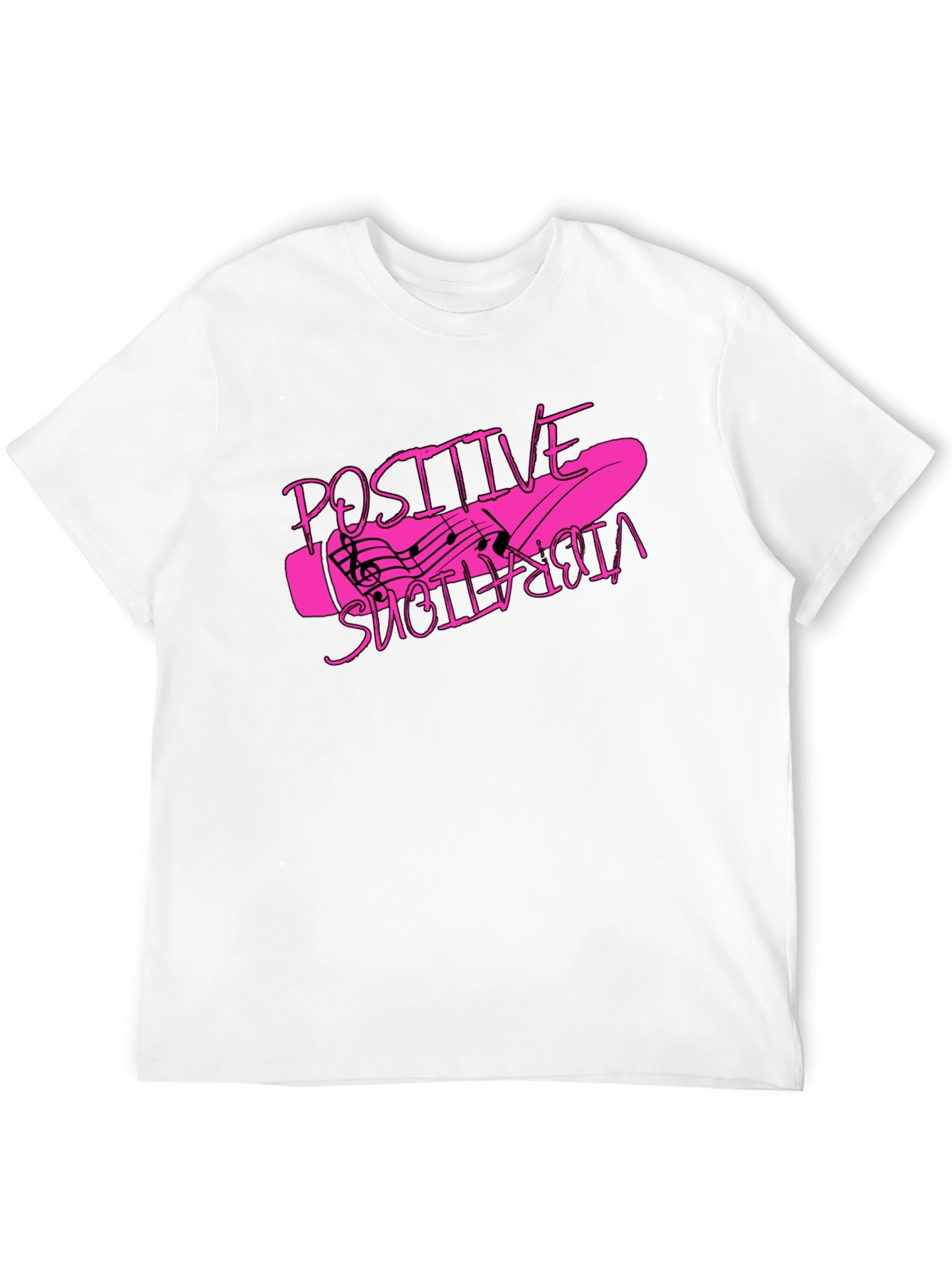Black Positive Vibrations Graphic T-Shirt - Black view 12