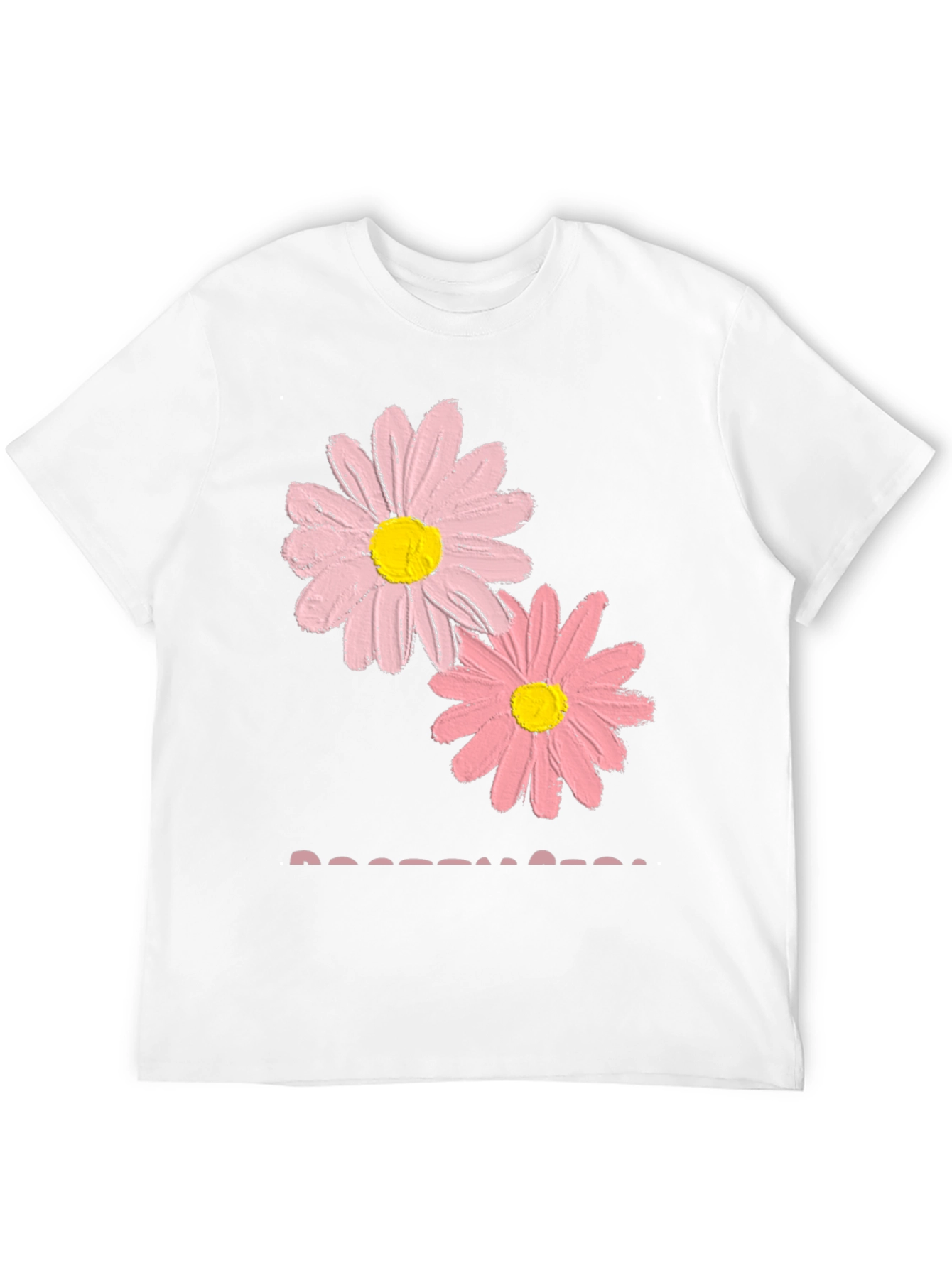 Black Pink Daisy Graphic T-Shirt - Soft Cotton Blend view 12
