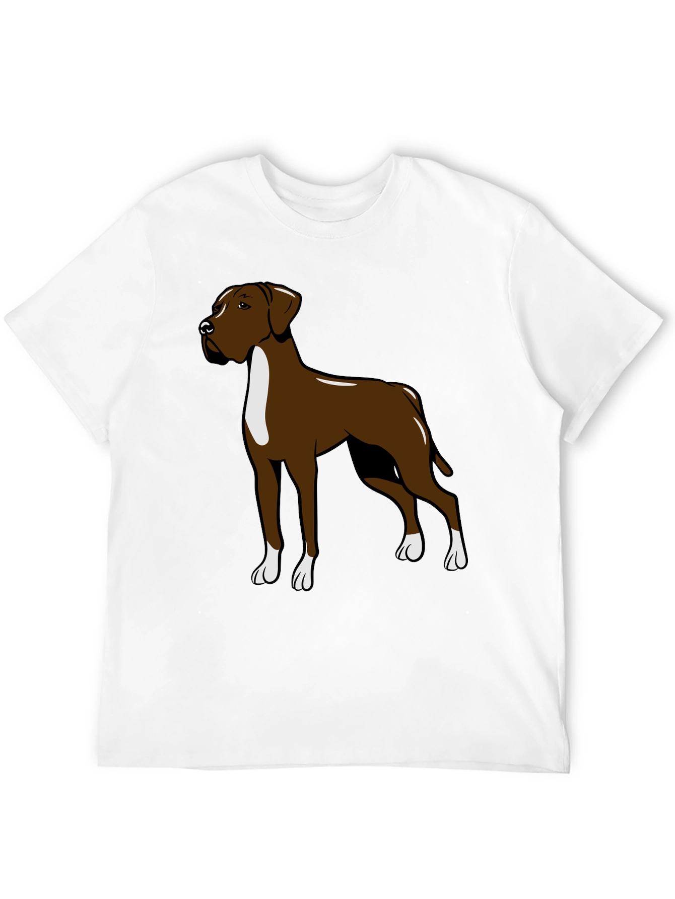 Black Boxer Dog Graphic T-Shirt - Trendy Canine Design view 12