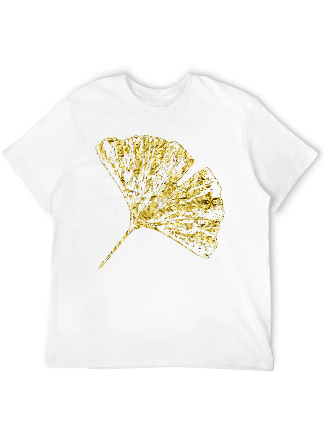 Black Gingko Gold Foil Graphic T-Shirt view 12