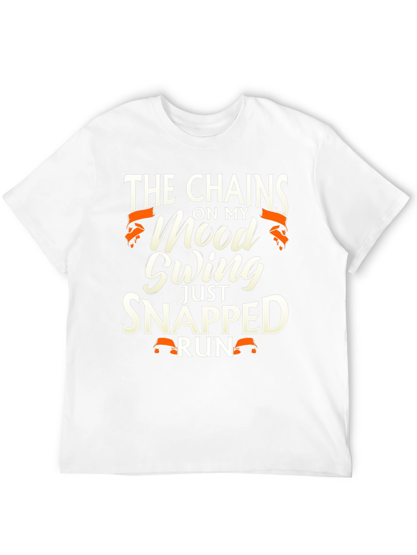 Black Mood Swing Snapped T-Shirt - Funny Graphic Tee view 12