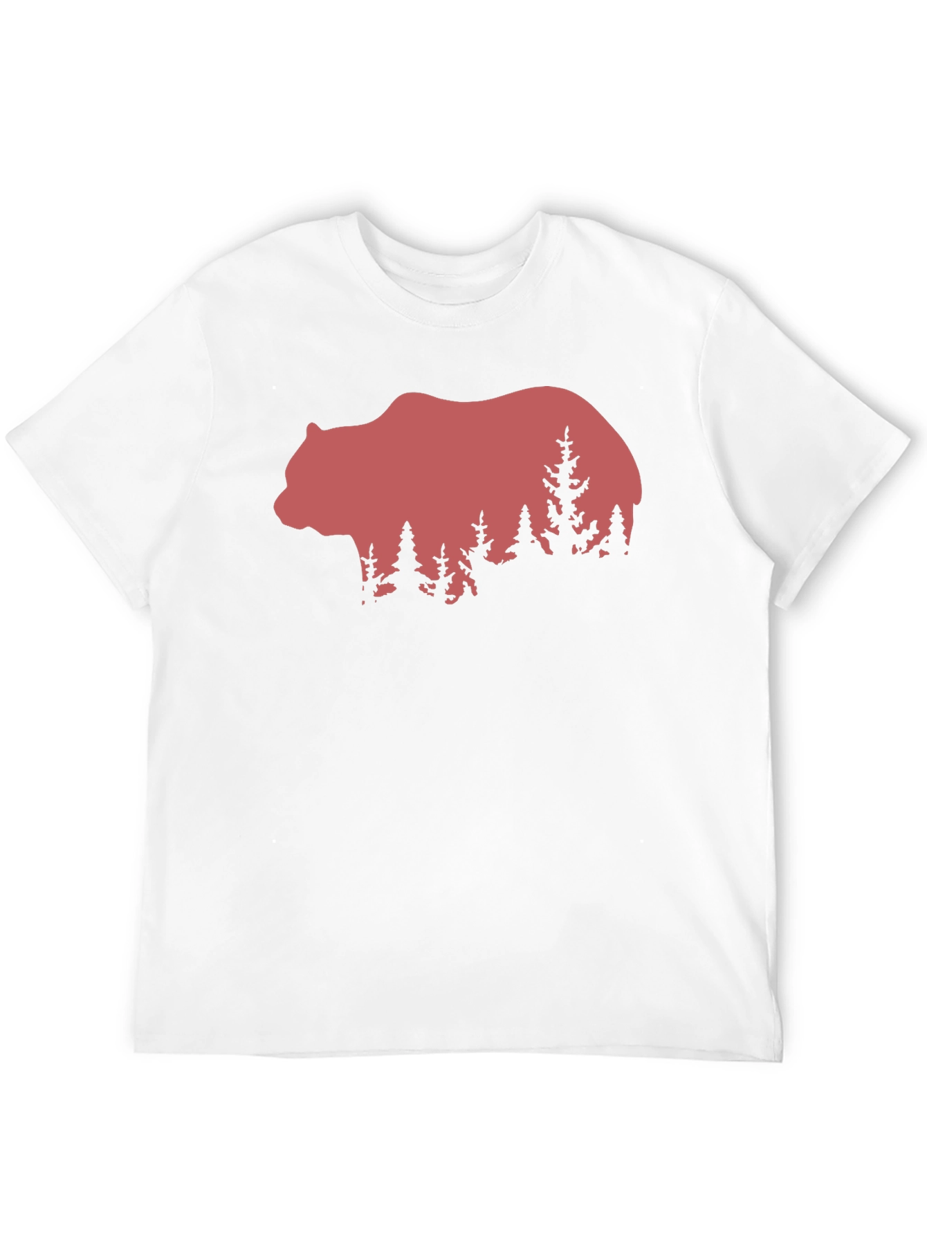 Black Bear & Forest Graphic Tee - Nature Lover's Shirt view 12