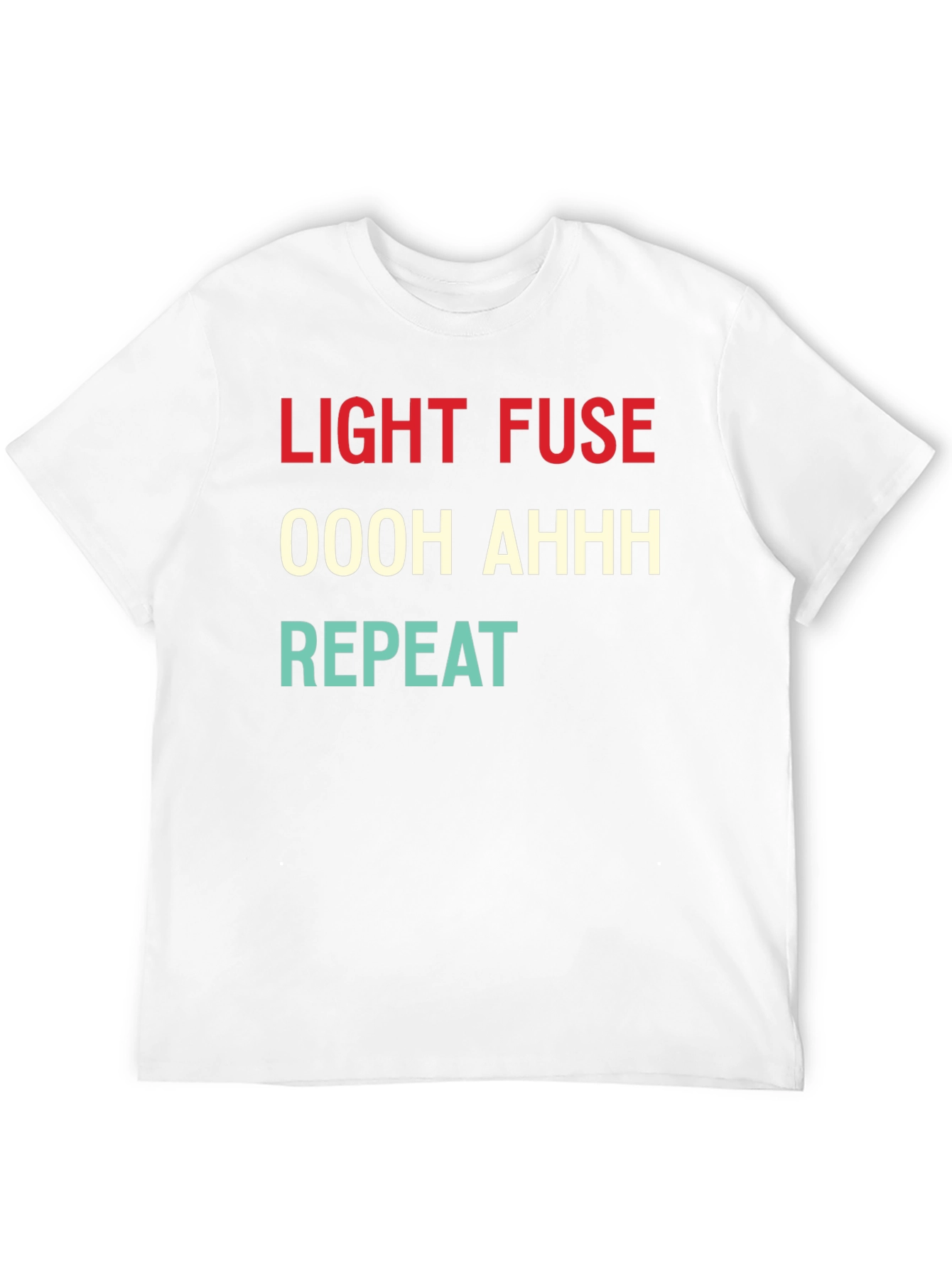 Black Light Fuse T-Shirt - Funny Fireworks Design view 12