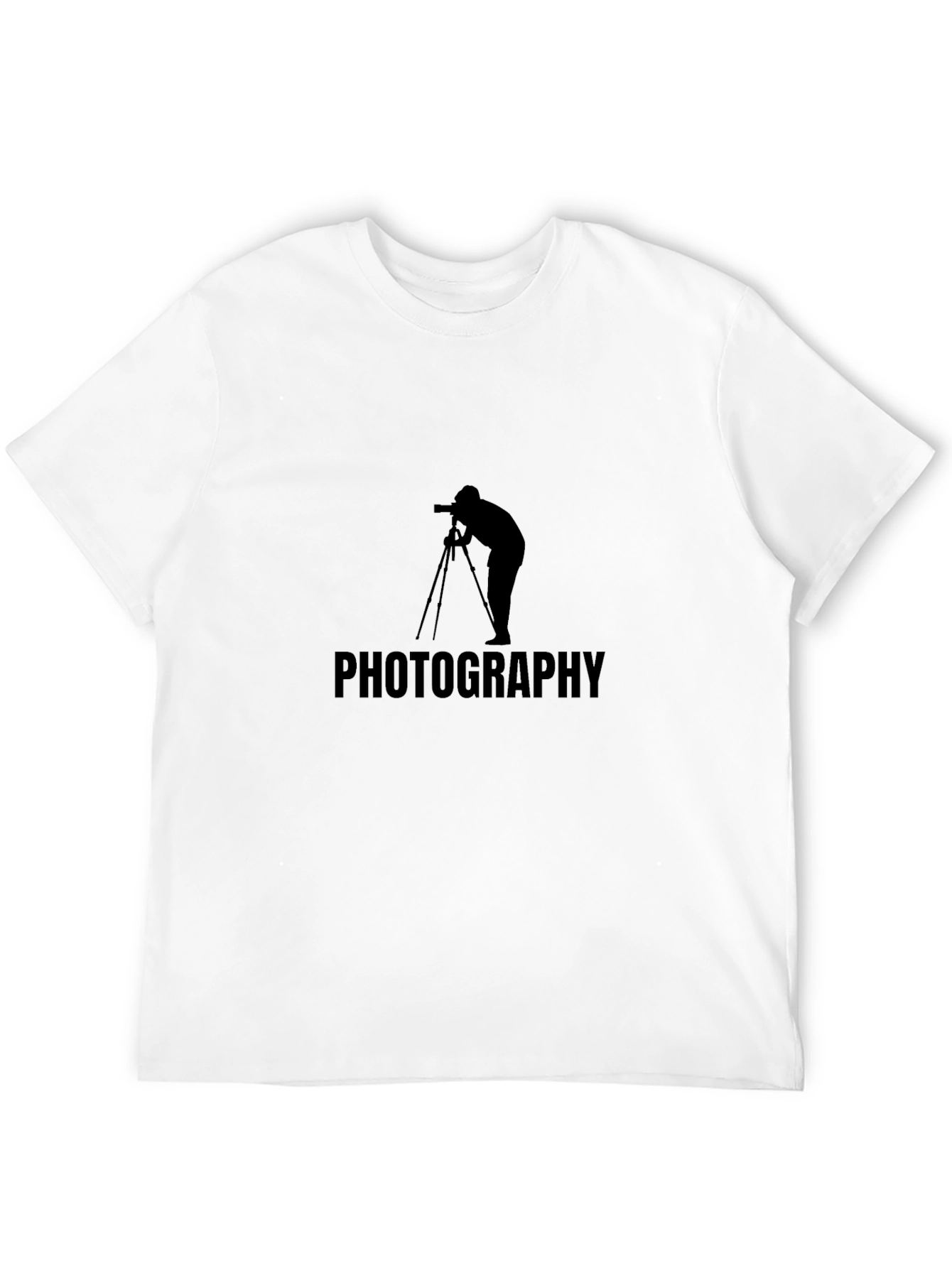Black Photographer Graphic Tee - Classic Black Cotton view 12