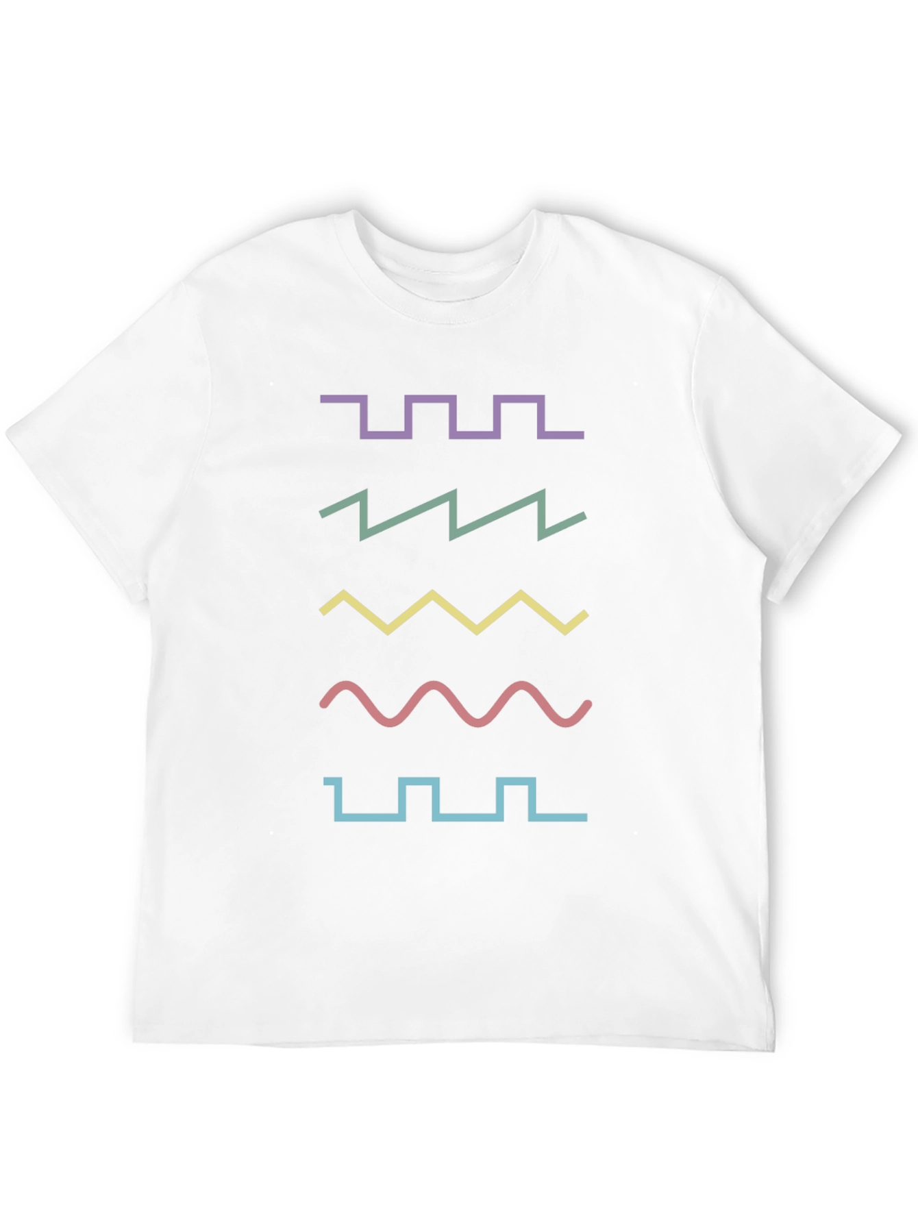 Black Retro Waveform T-Shirt - Synth Lover Apparel view 12