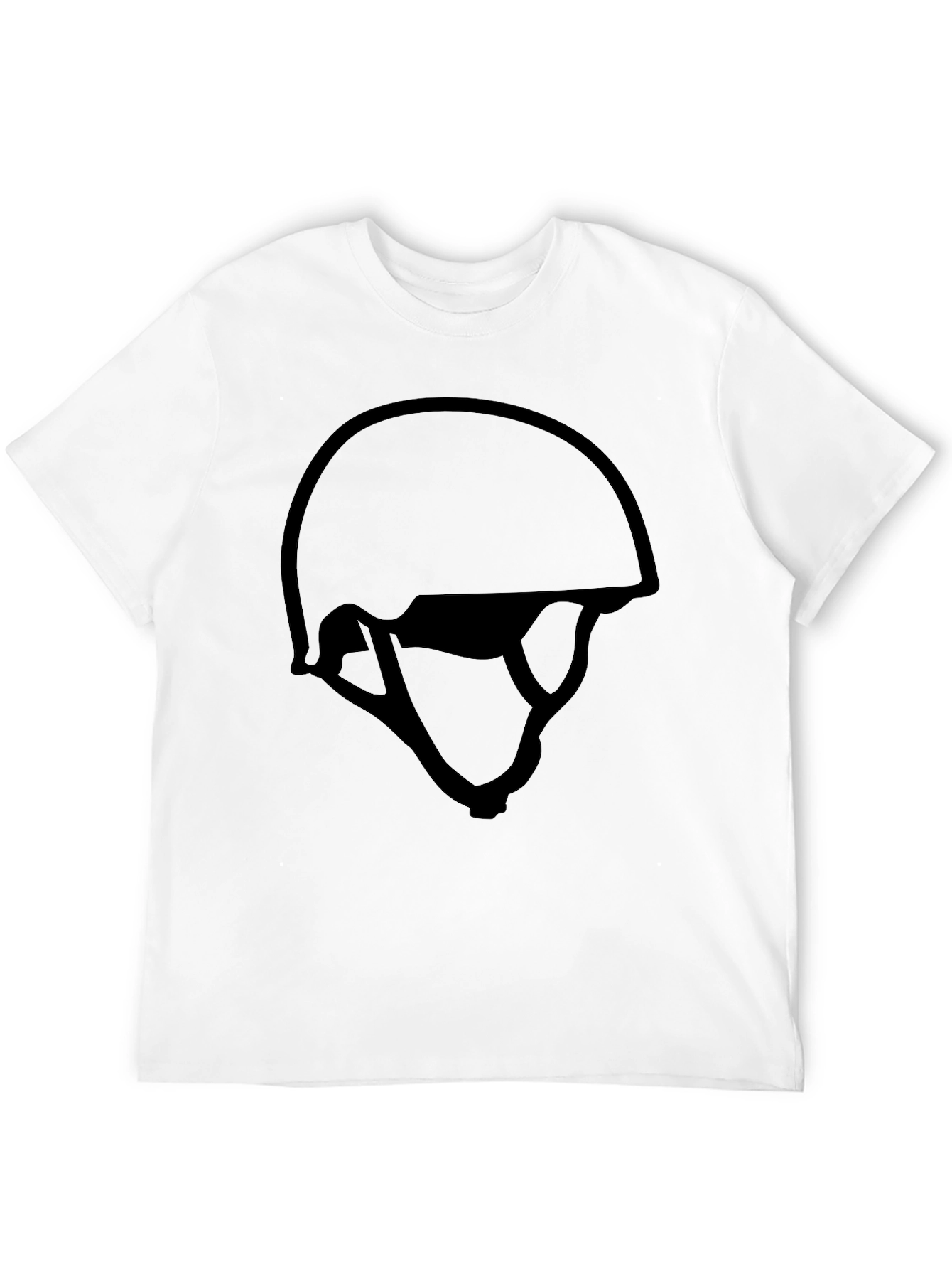 Black Black Helmet Graphic Tee - Stylish & Comfortable view 12