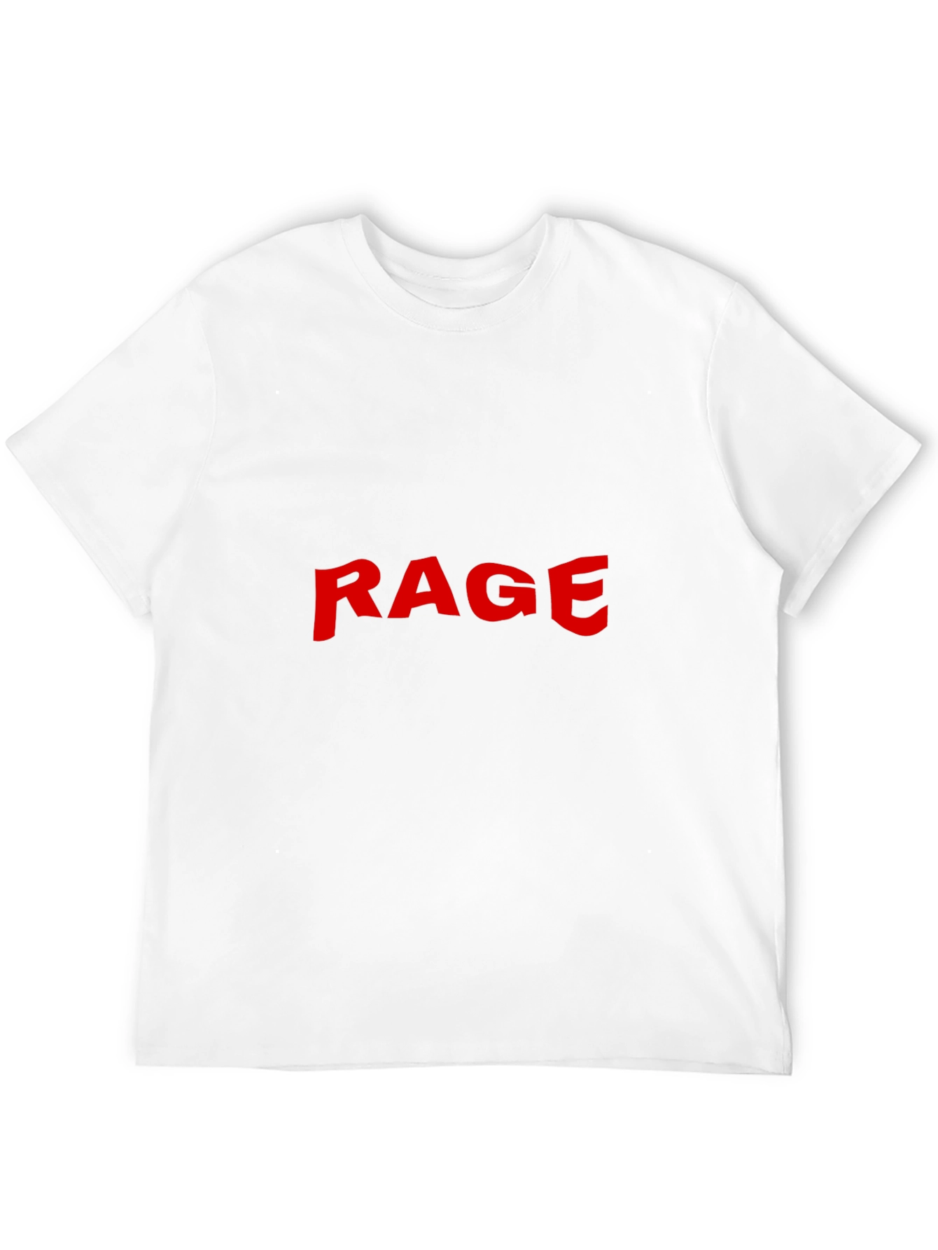 Black RAGE Graphic Tee - Bold Statement Black T-Shirt view 12