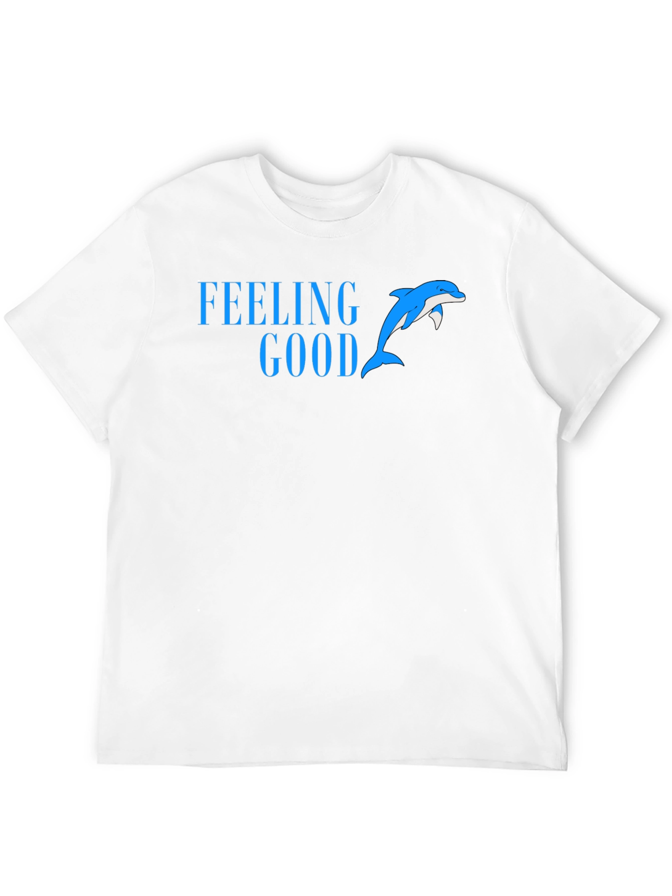 Black Feeling Good Dolphin Tee - Black Cotton Blend view 12