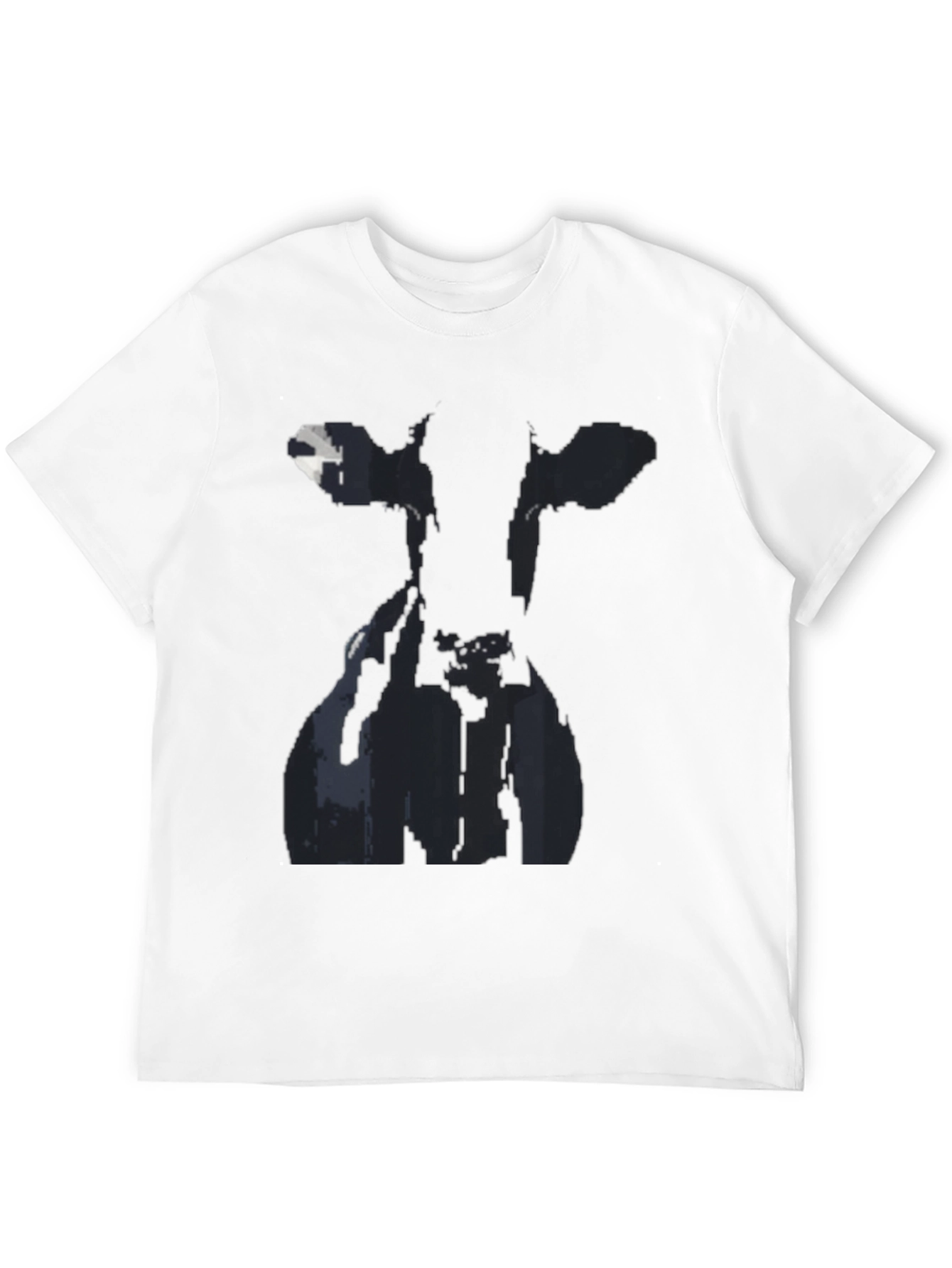 Black Cow Silhouette Black Graphic Tee view 12