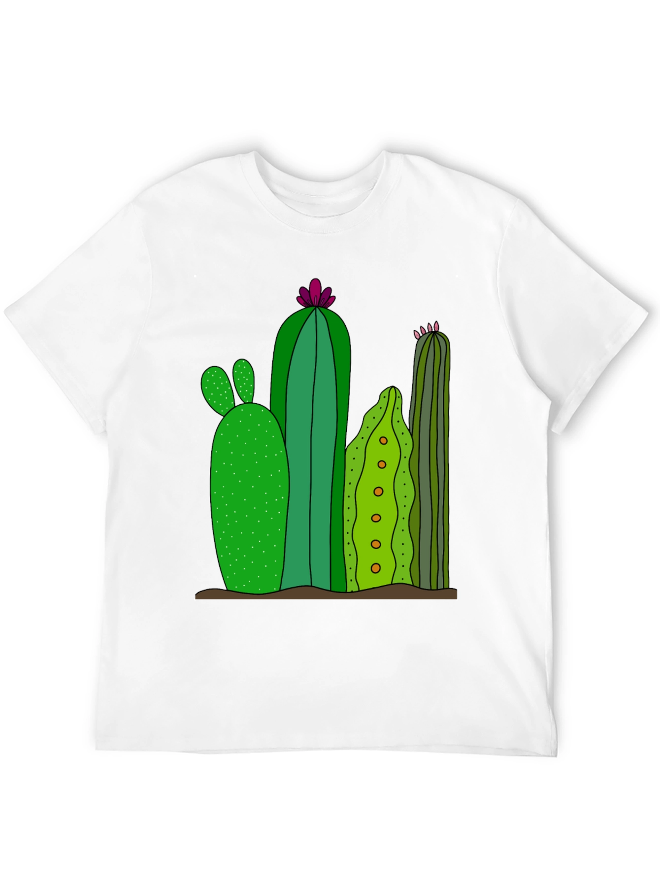 Black Cactus Graphic Print T-Shirt view 12