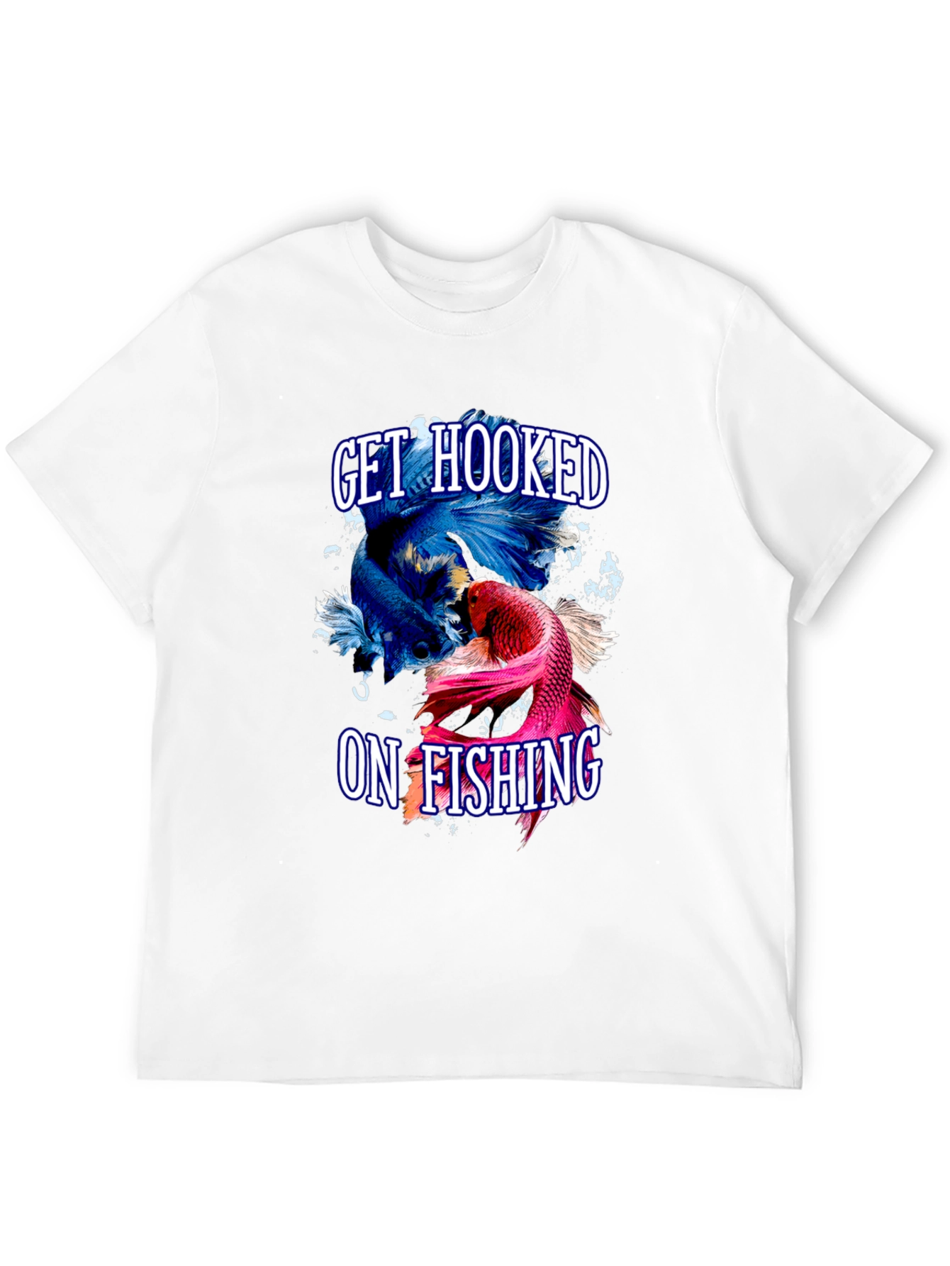 Black Get Hooked On Fishing T-Shirt view 12