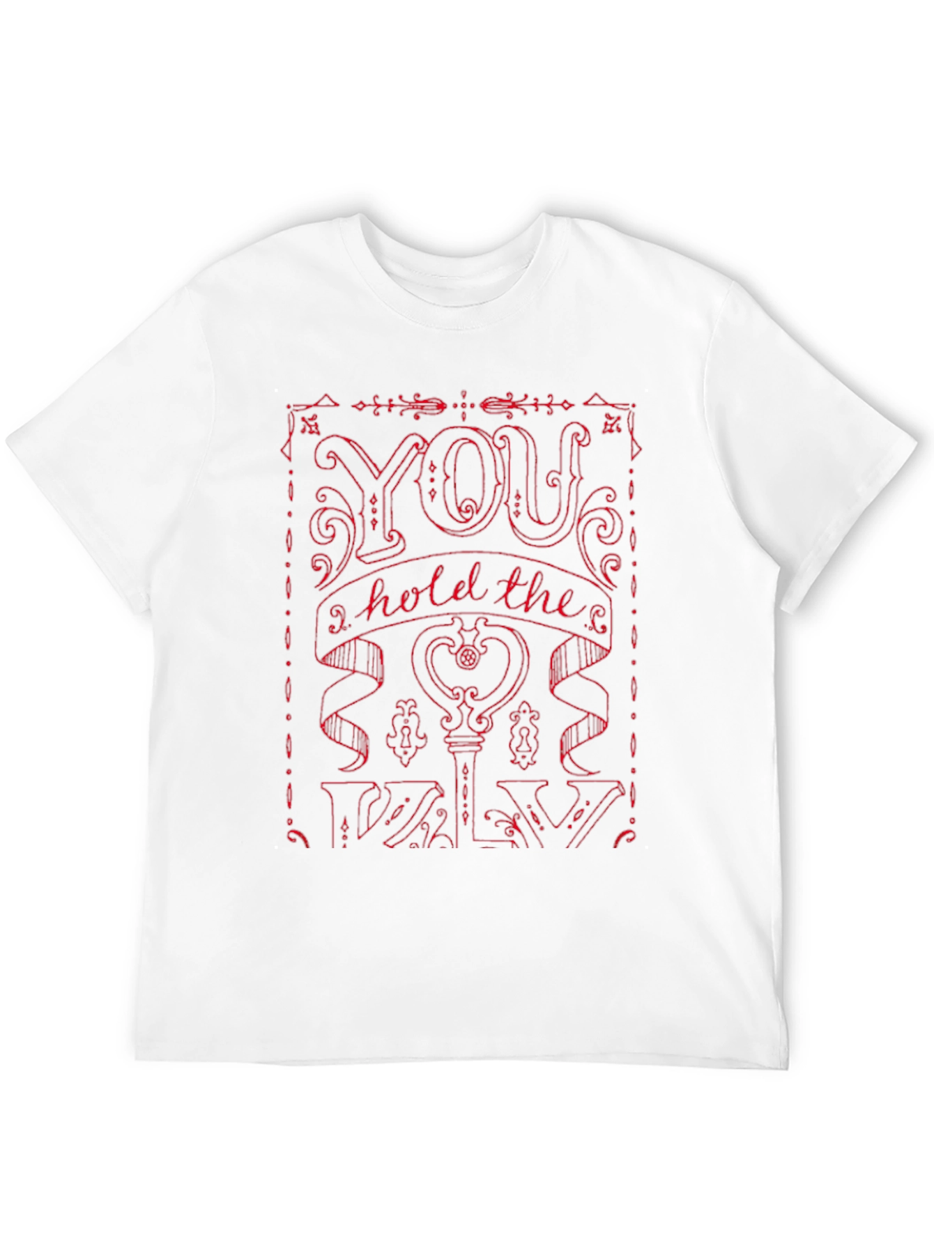 Black You Hold the Key Graphic Tee - Black view 12