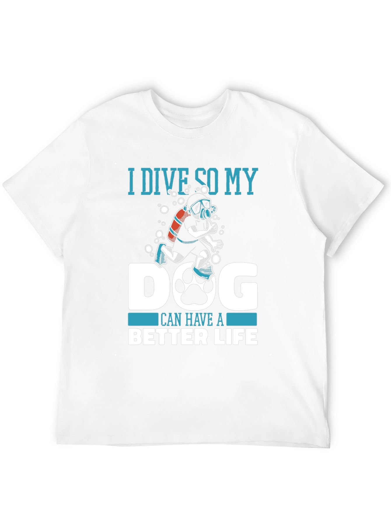 Black Diver Dog Lover Tee: I Dive So My Dog Can Have a Better Life T-Shirt view 12