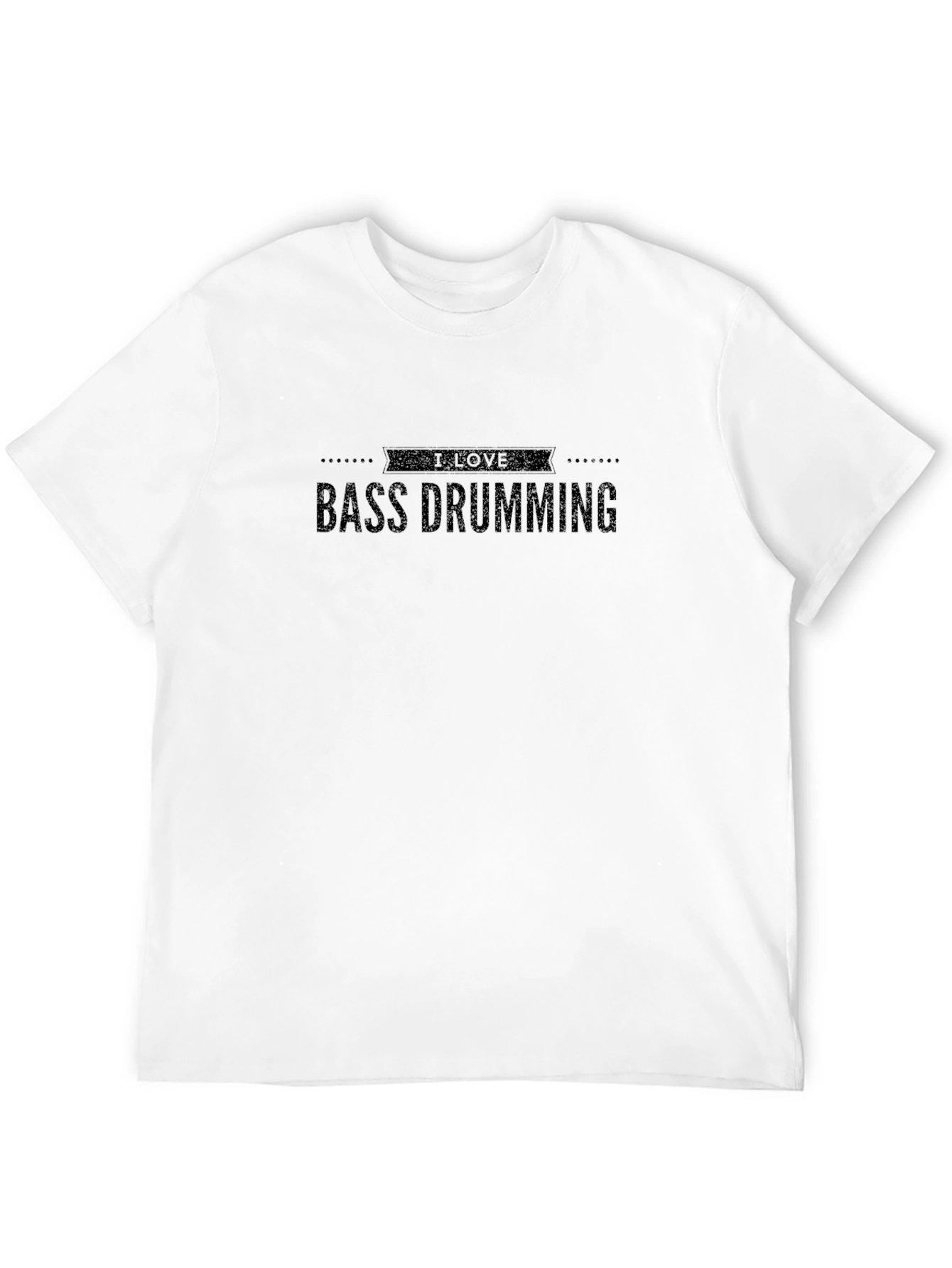 I Love Bass Drumming Black T-Shirt - 12