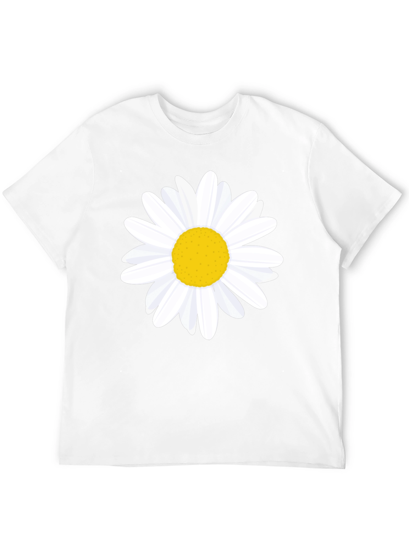 Black Daisy Graphic Tee - Black Cotton T-Shirt view 12
