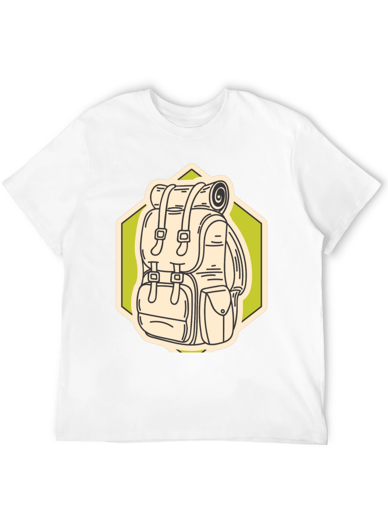 Black Hiking Backpack Graphic T-Shirt - Adventure Ready view 12