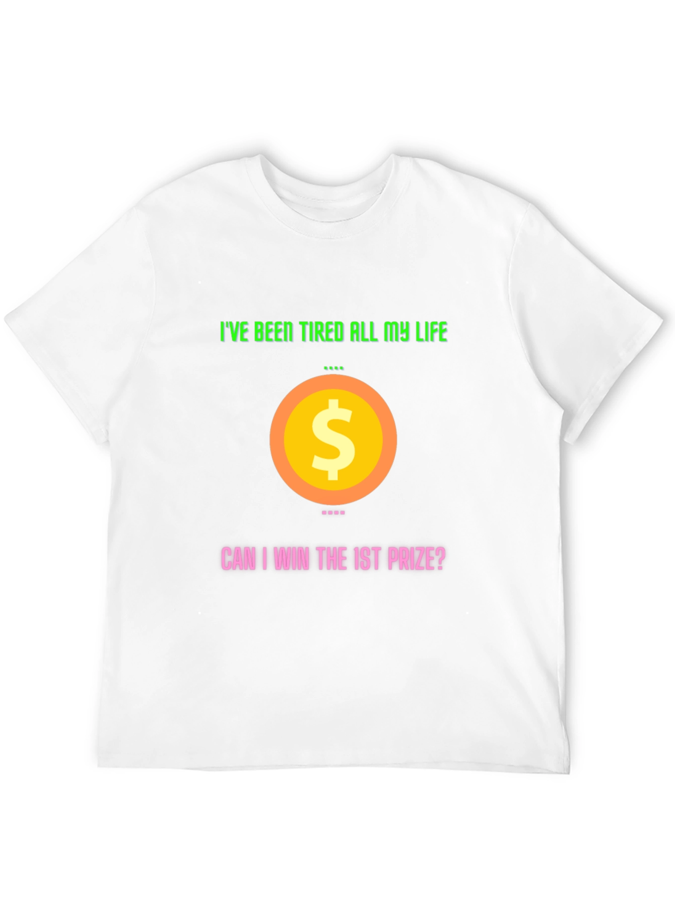 Black Humorous "I've Been Tired All My Life" Graphic T-Shirt view 12