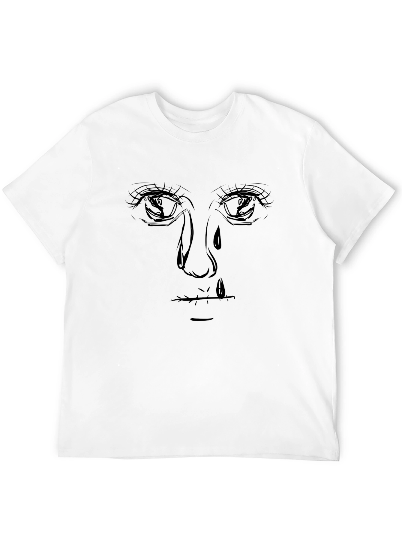 Black Emotional Sketch Graphic Tee - Unisex view 12