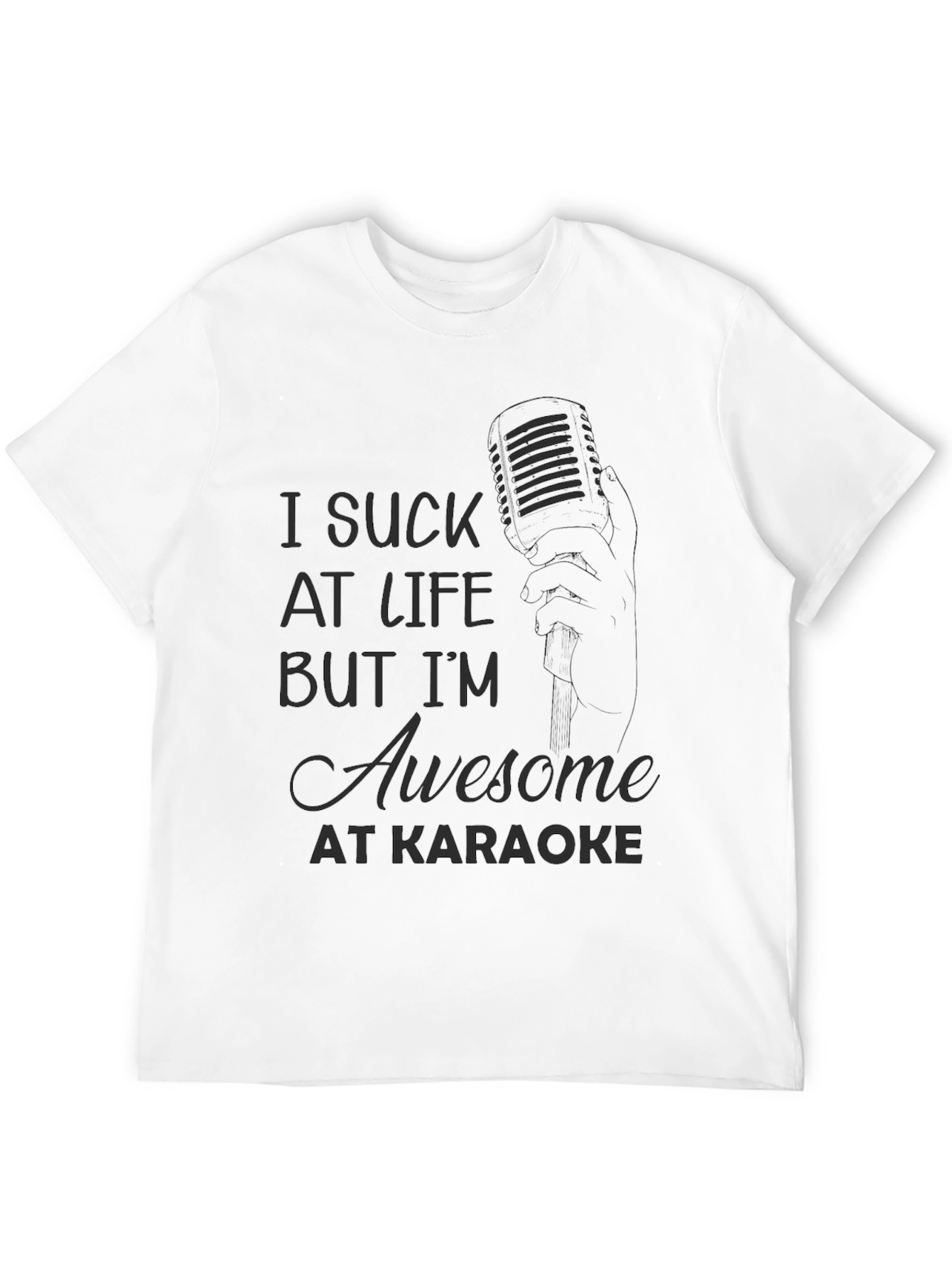 Black Awesome At Karaoke T-Shirt view 12