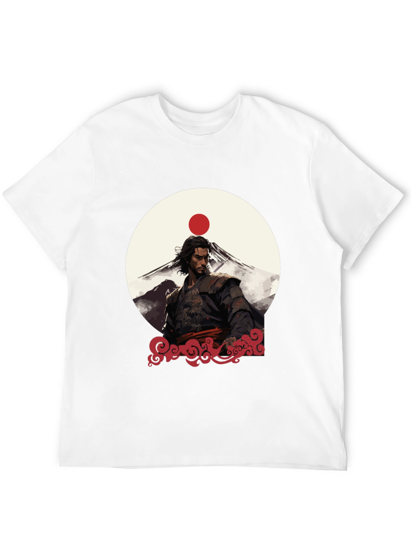 Black Samurai Sunset Graphic Tee - Black view 12