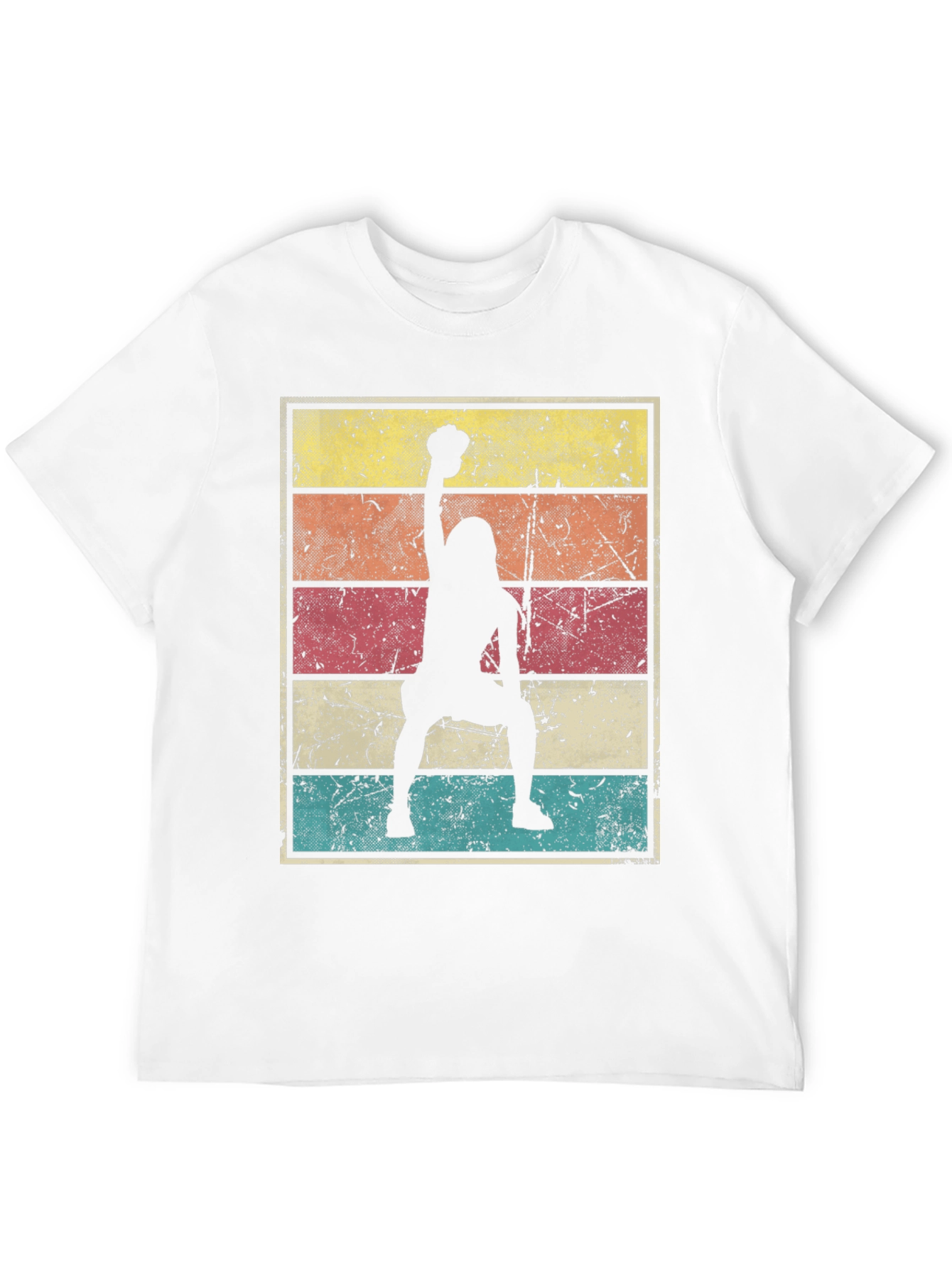 Black Retro Workout T-Shirt view 12