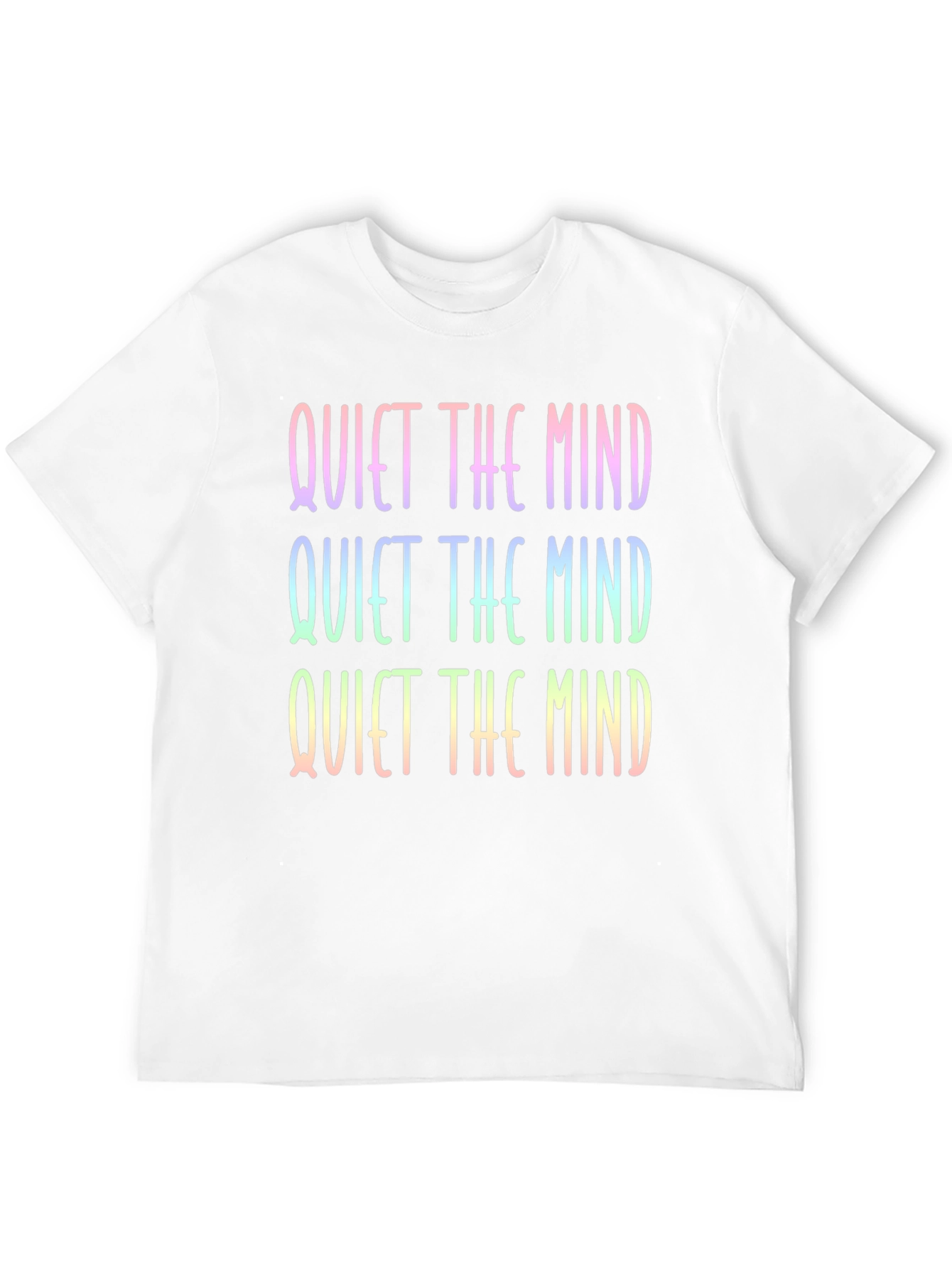 Black Quiet The Mind Graphic T-Shirt - Relaxed Fit Cotton Tee view 12