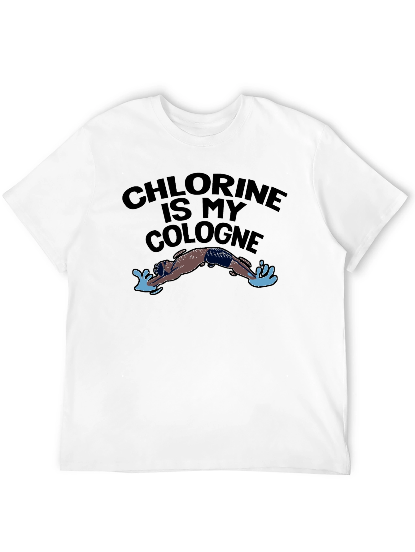 Black Chlorine Is My Cologne T-Shirt - Swimmer's Humor view 12