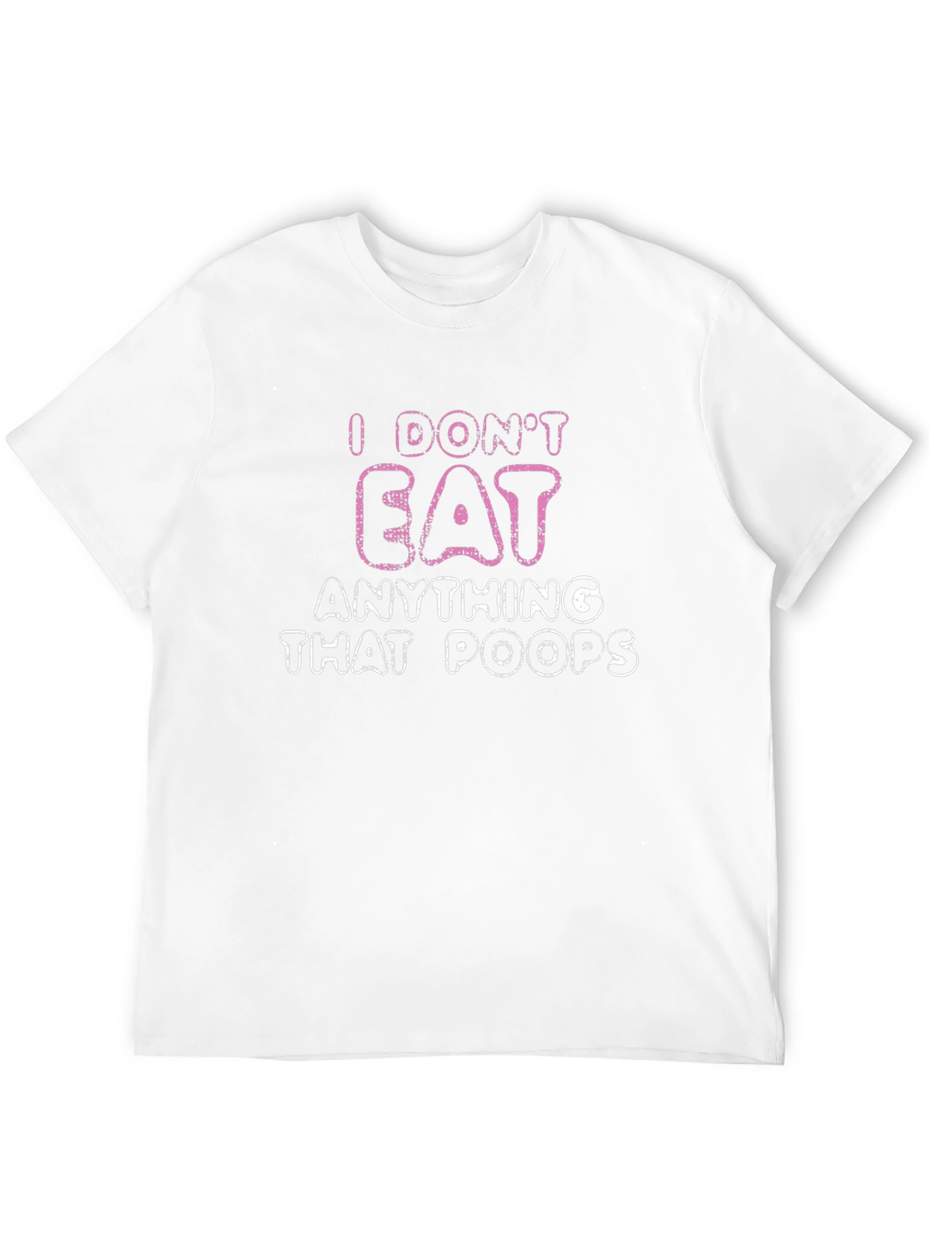 Black Funny Vegan T-Shirt - I Don't Eat Anything That Poops view 12