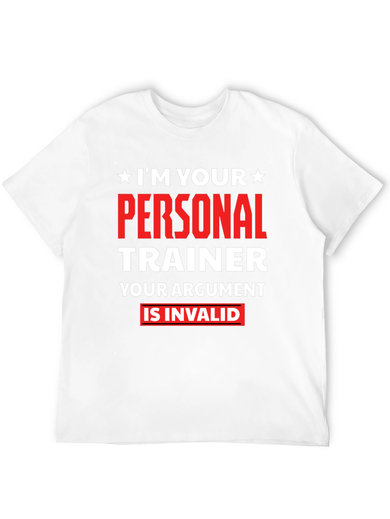 Black Personal Trainer T-Shirt - Your Argument Is Invalid view 12