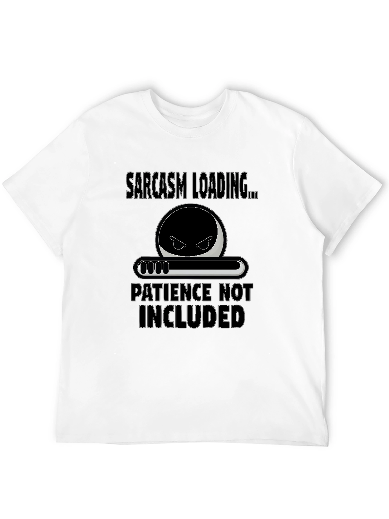 Black Sarcasm Loading Graphic Tee view 12