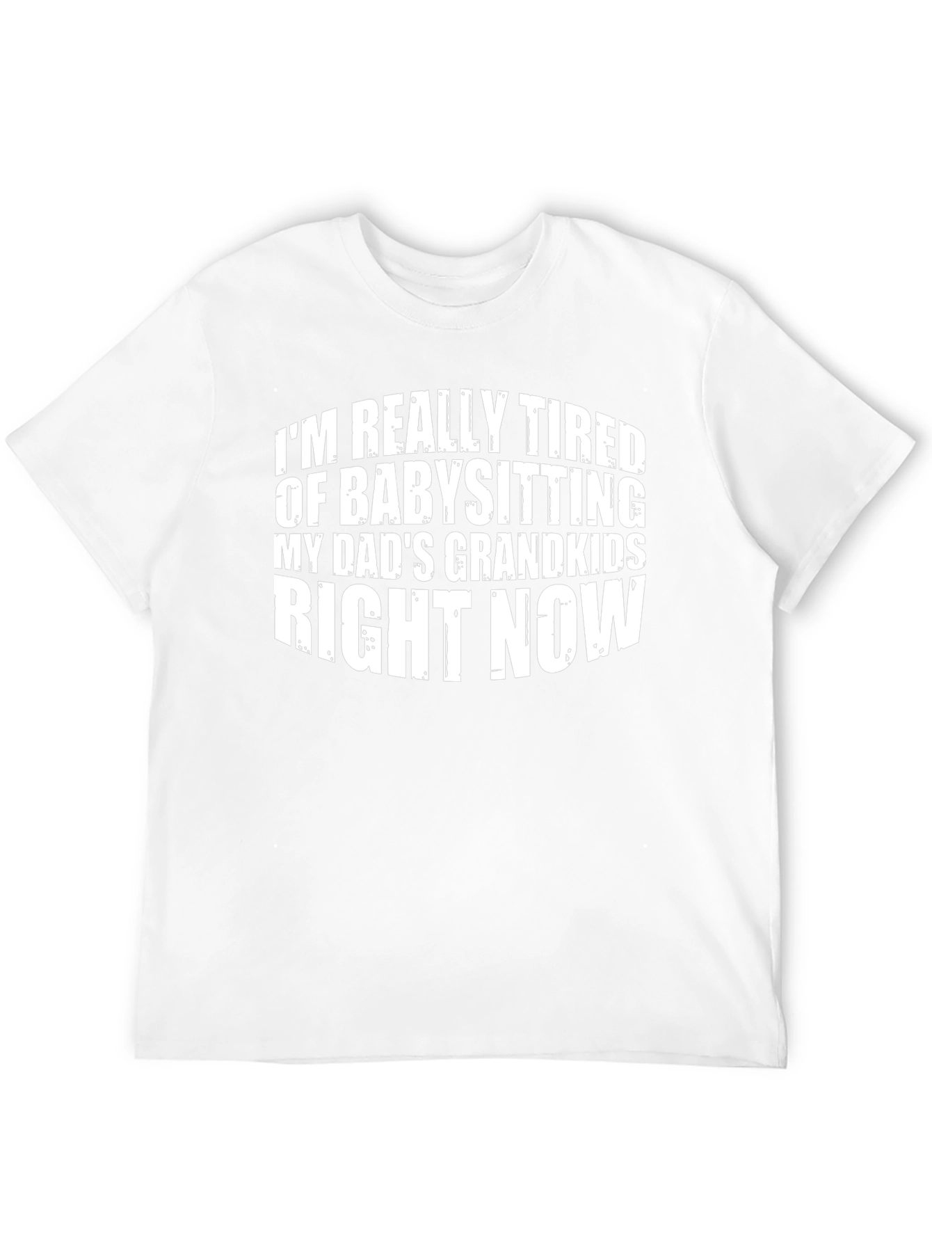 Black Funny Grandparent T-Shirt - Babysitting My Dad's Grandkids view 12
