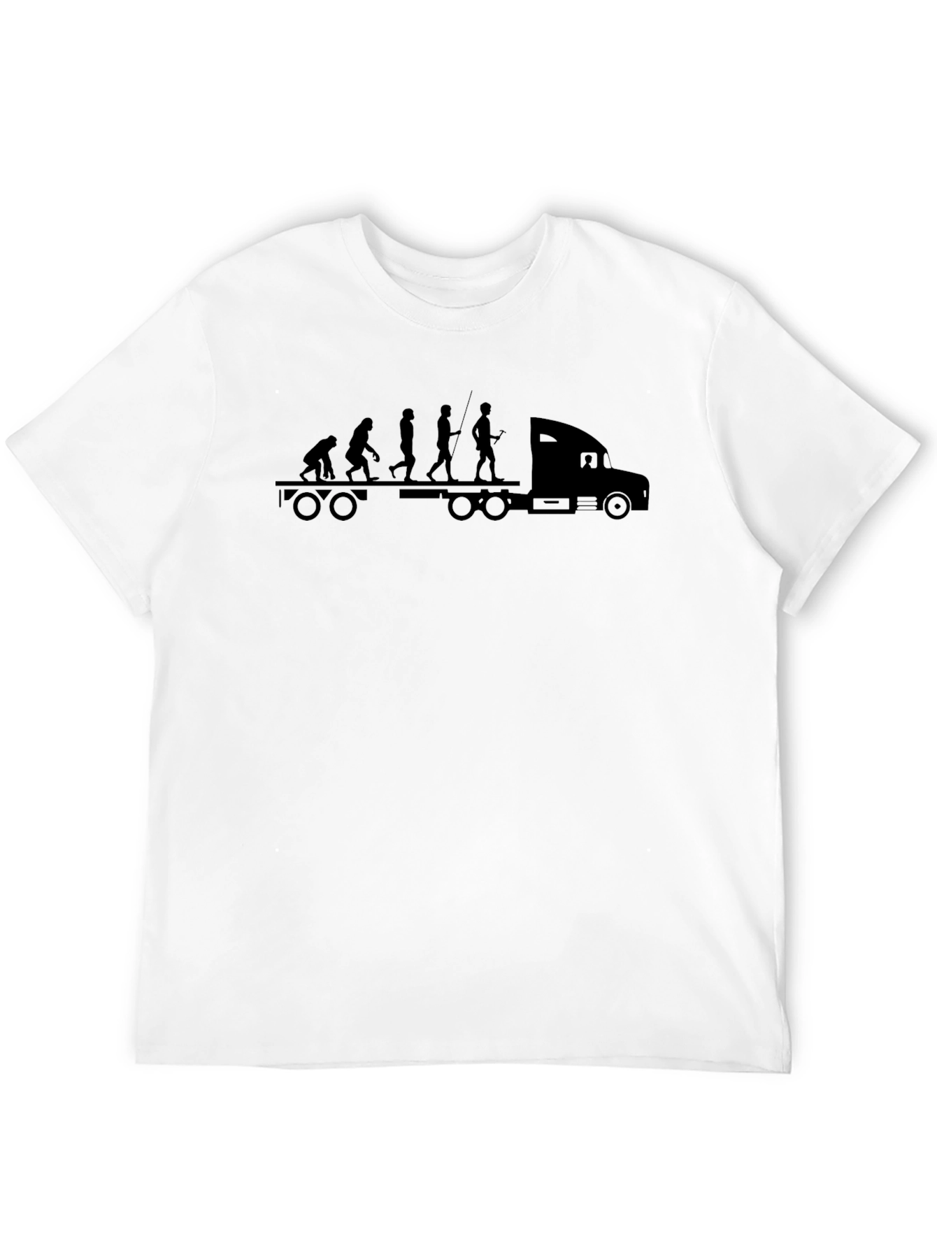 Black Truck Evolution T-Shirt - Black Crew Neck view 12