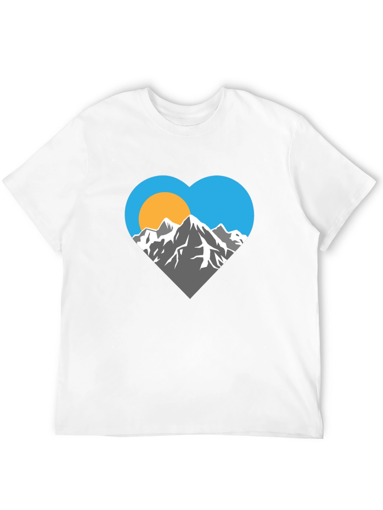 Black Mountain Heart Graphic T-Shirt view 12