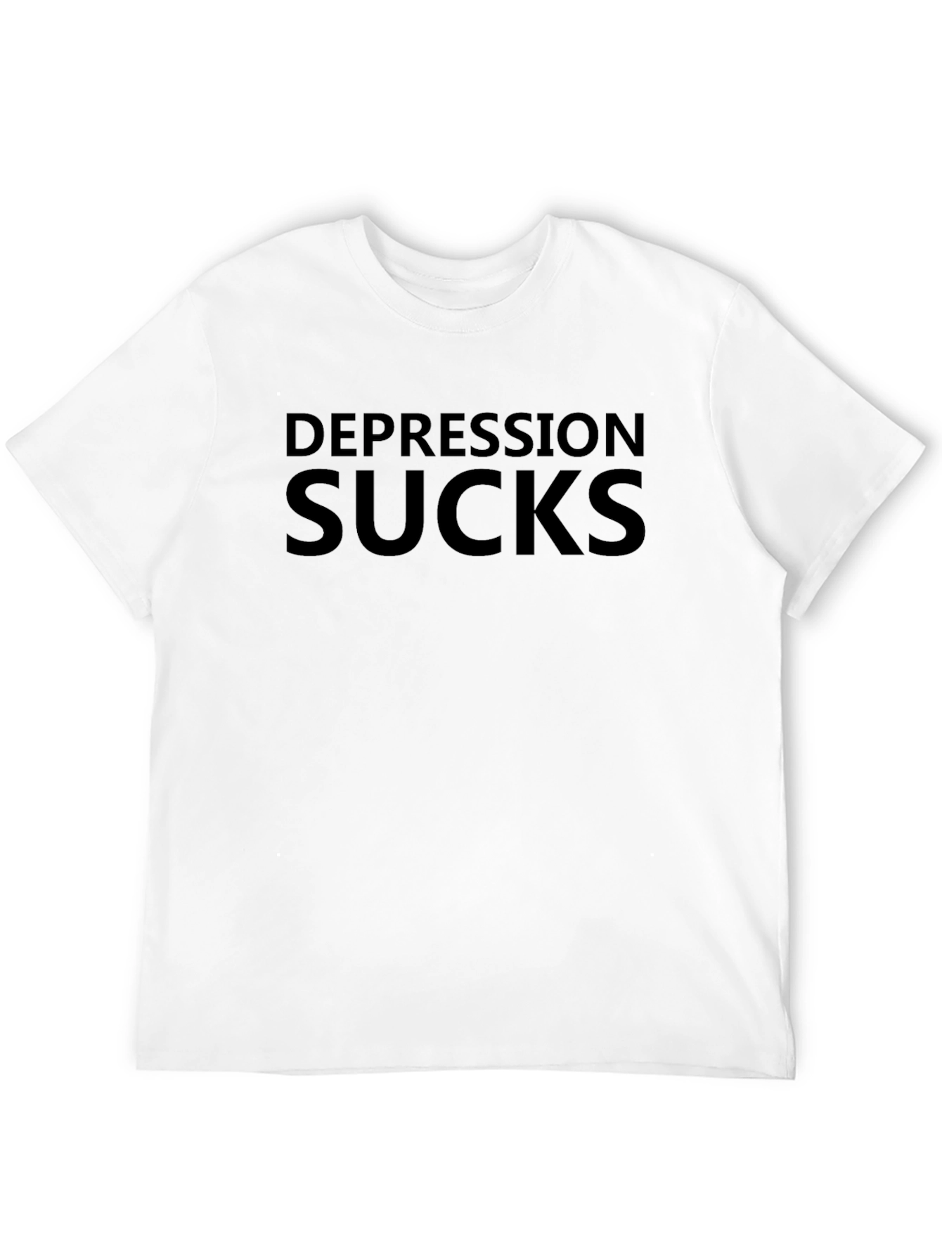Black Depression Sucks Graphic Tee - Comfort & Style view 12
