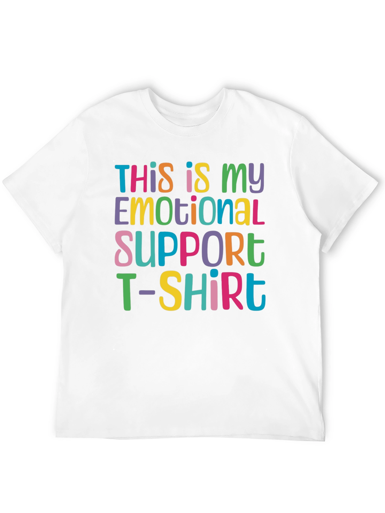Black Emotional Support T-Shirt - Funny Comfort Tee view 12